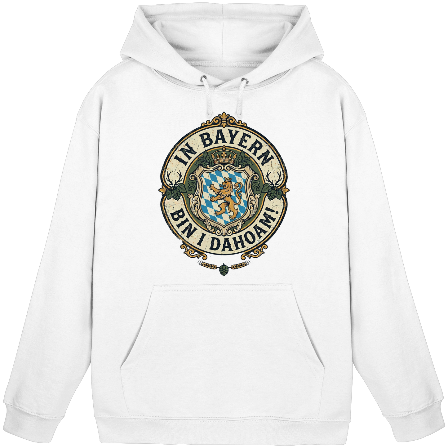 IN BAYERN BIN I DAHOAM! - Basic Unisex Hoodie
