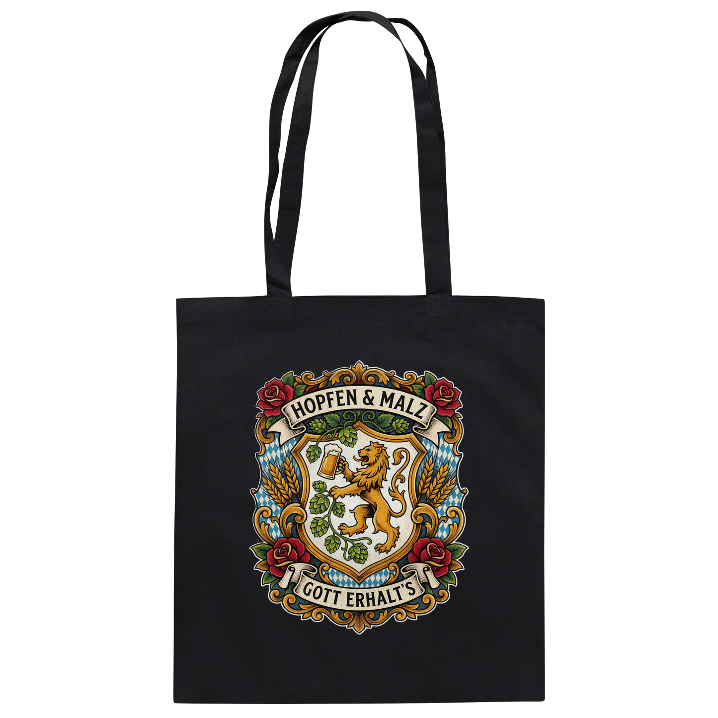 HOPFEN & MALZ - GOTT ERHALT`S - Baumwolltasche - BayrischerHumor