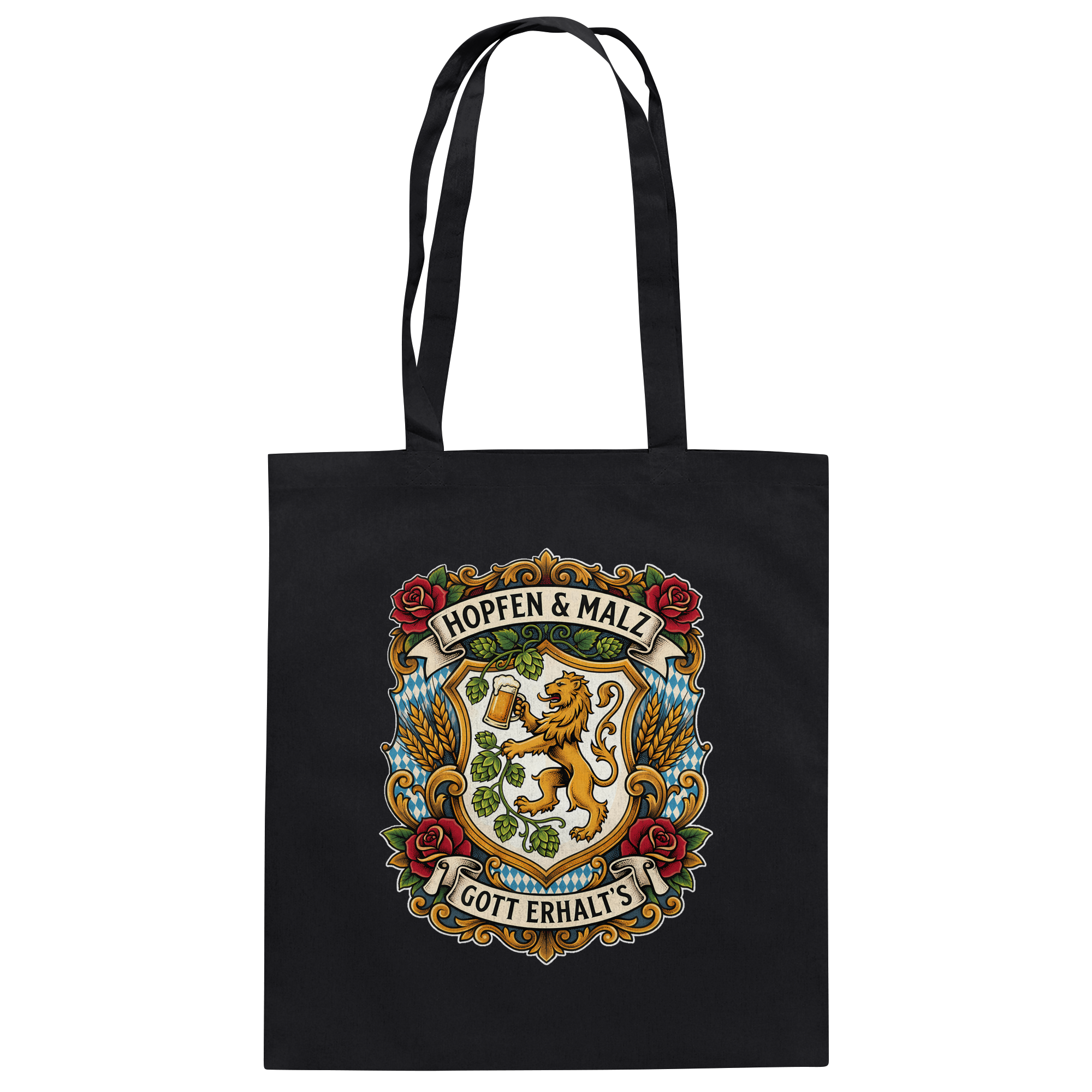 HOPFEN & MALZ - GOTT ERHALT`S - Baumwolltasche - BayrischerHumor