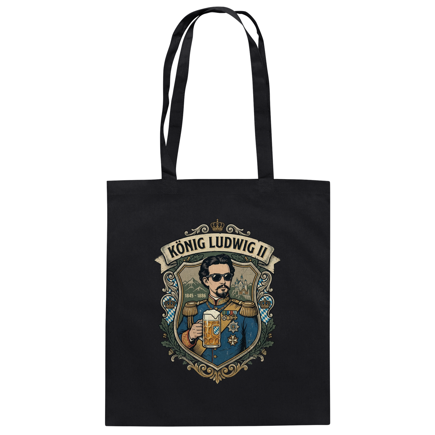 KÖNIG LUDWIG II - Baumwolltasche - BayrischerHumor