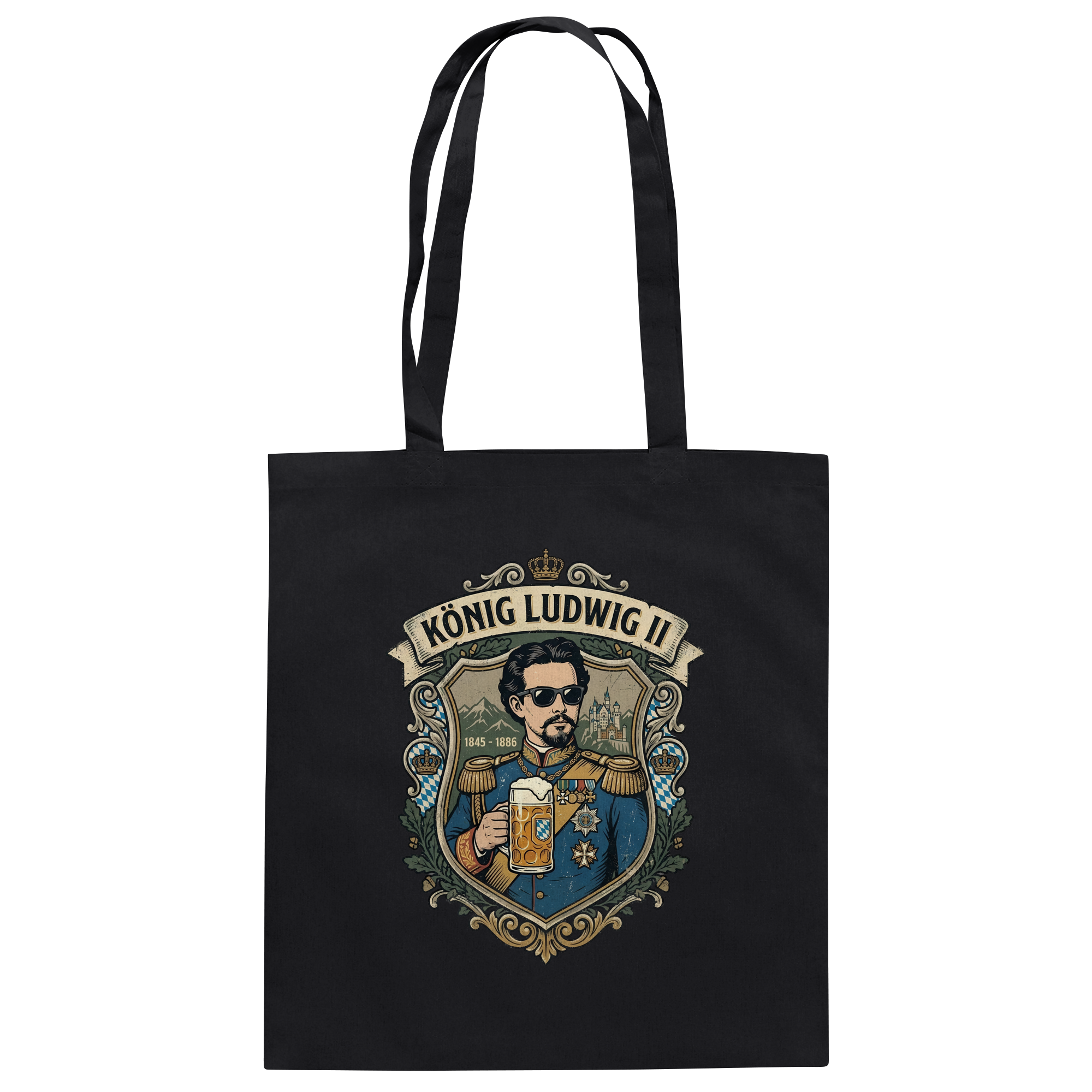 KÖNIG LUDWIG II - Baumwolltasche - BayrischerHumor