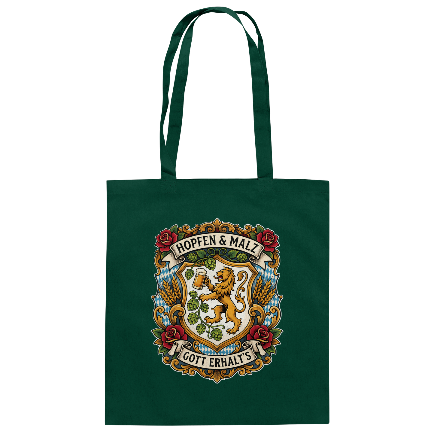 HOPFEN & MALZ - GOTT ERHALT`S - Baumwolltasche - BayrischerHumor