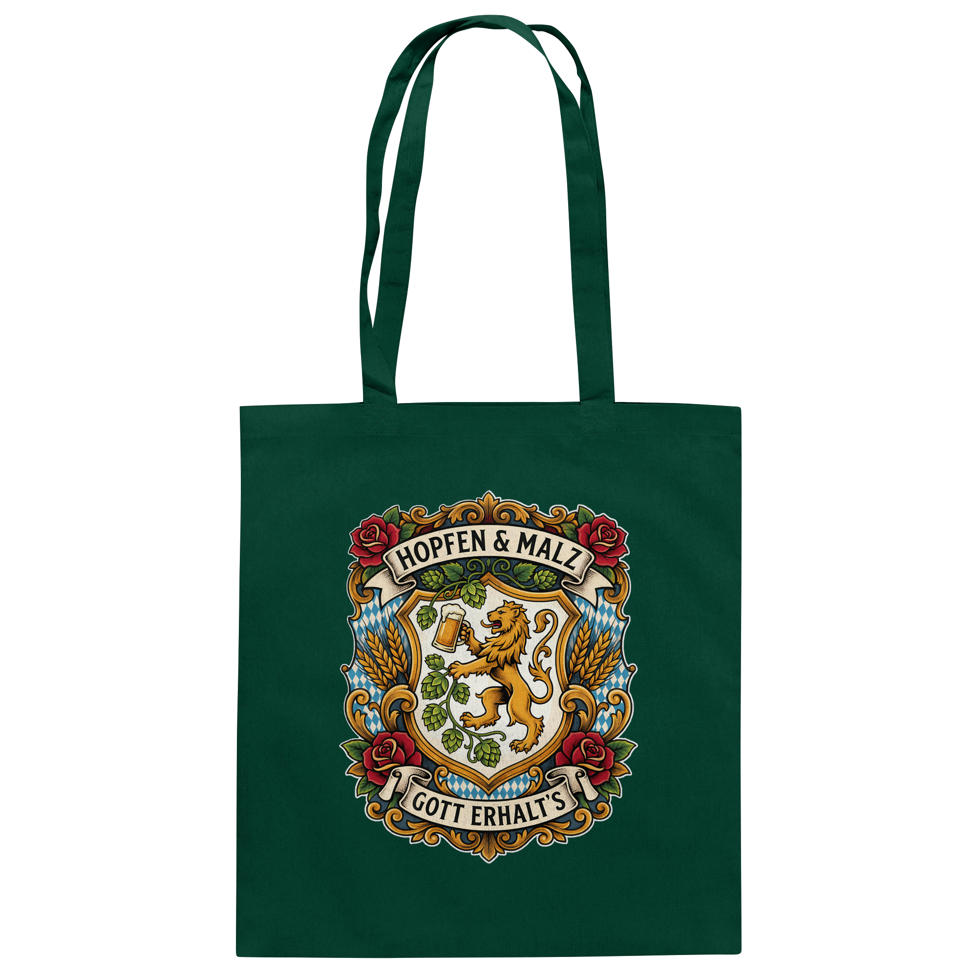 HOPFEN & MALZ - GOTT ERHALT`S - Baumwolltasche - BayrischerHumor