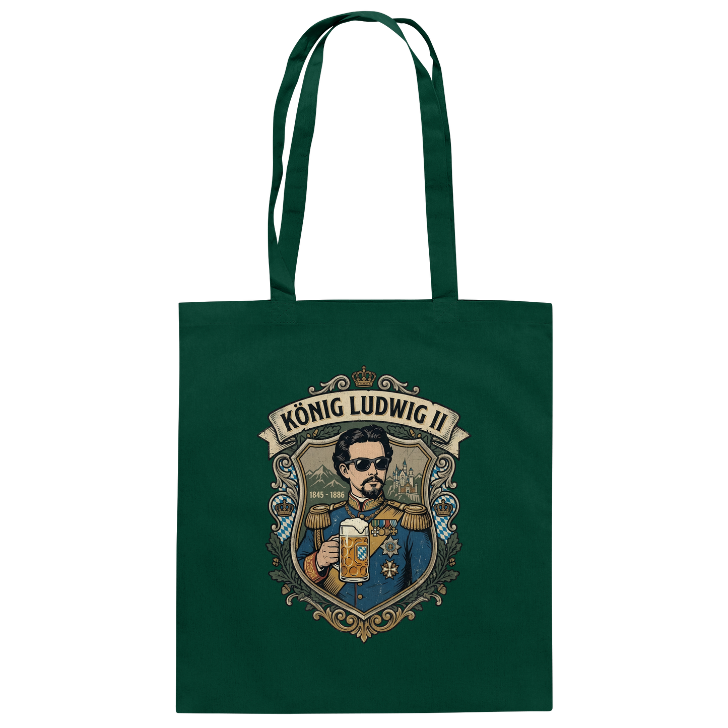 KÖNIG LUDWIG II - Baumwolltasche - BayrischerHumor