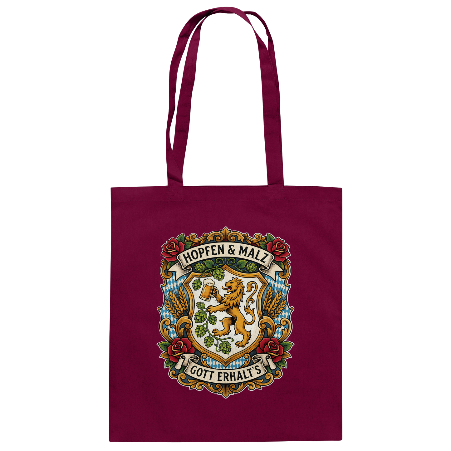 HOPFEN & MALZ - GOTT ERHALT`S - Baumwolltasche - BayrischerHumor