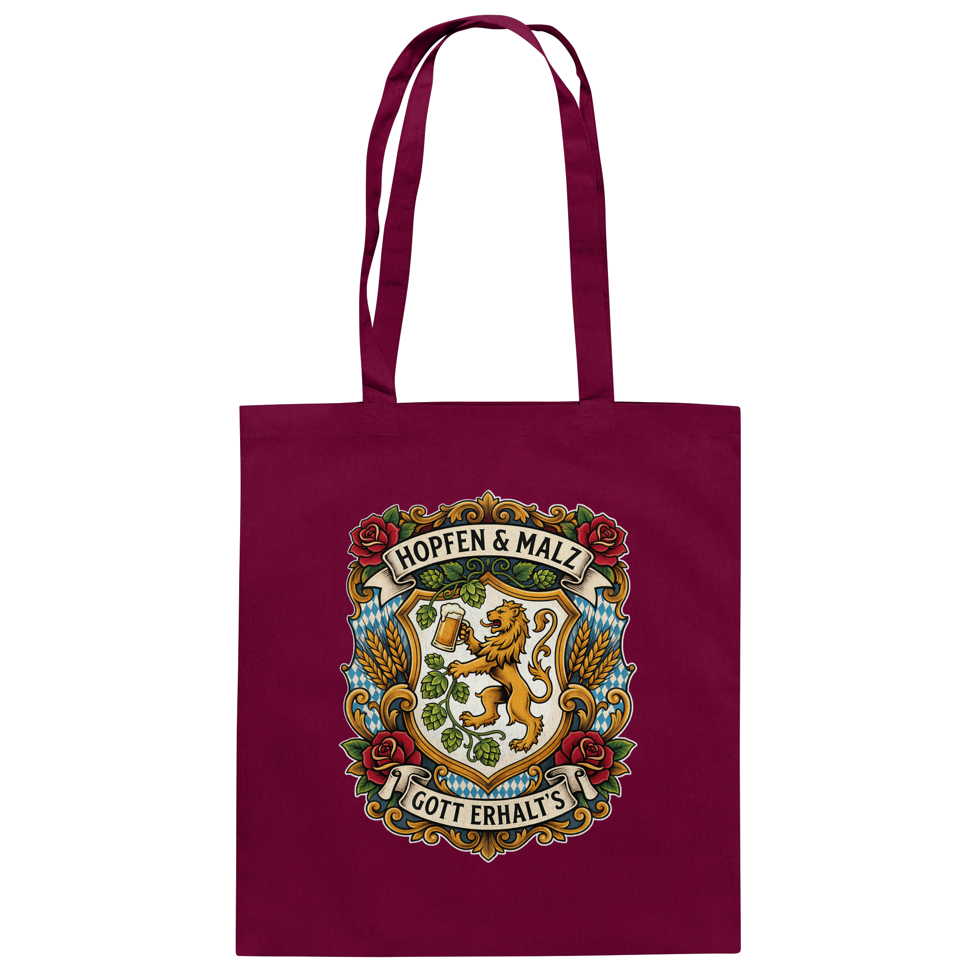 HOPFEN & MALZ - GOTT ERHALT`S - Baumwolltasche - BayrischerHumor