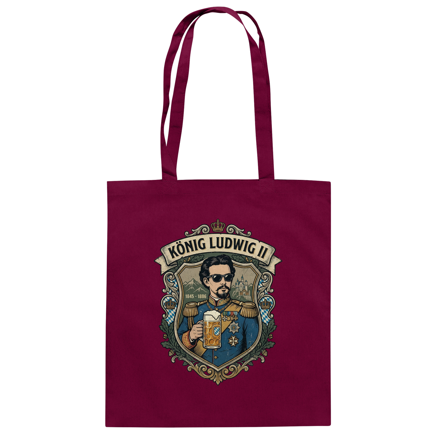 KÖNIG LUDWIG II - Baumwolltasche - BayrischerHumor