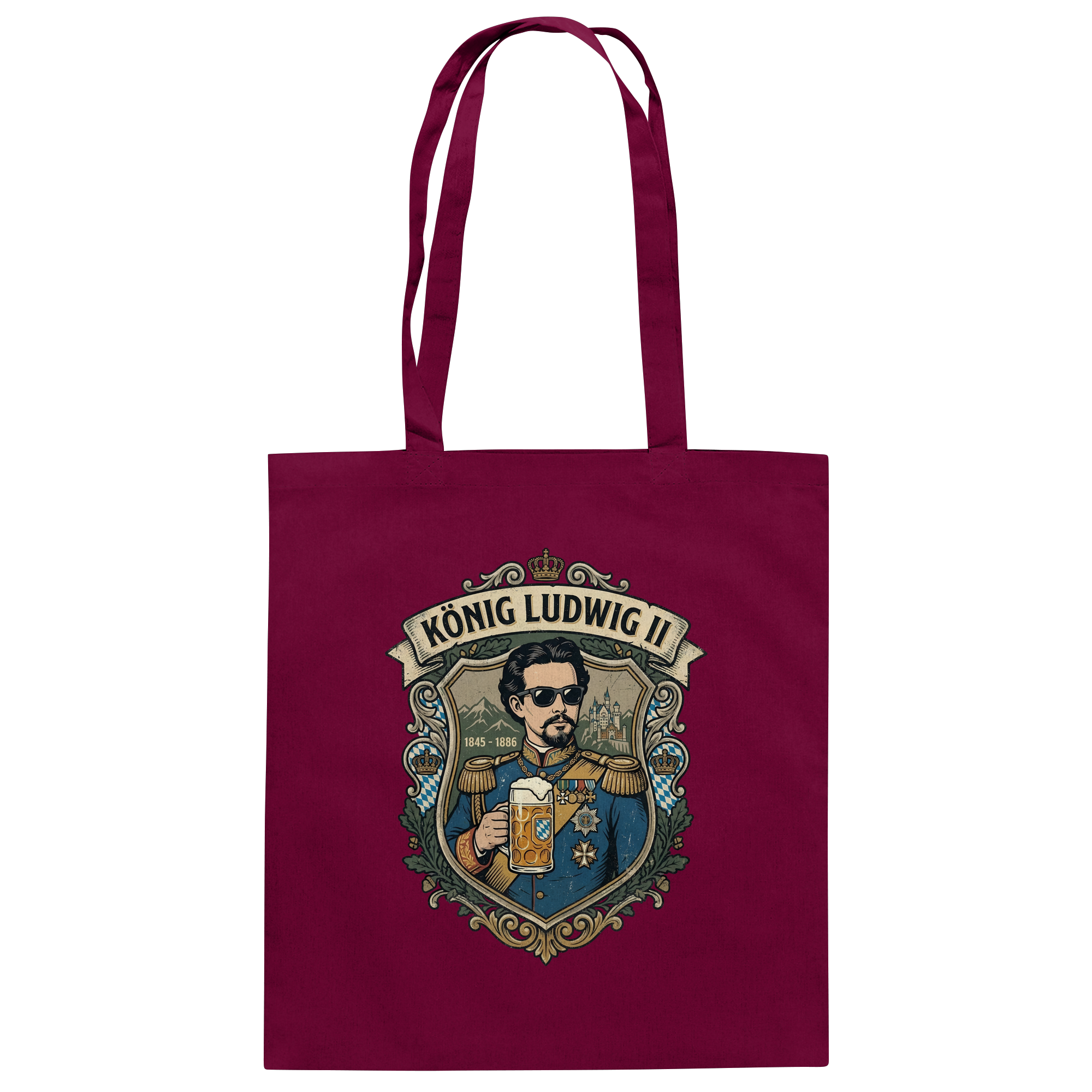 KÖNIG LUDWIG II - Baumwolltasche - BayrischerHumor