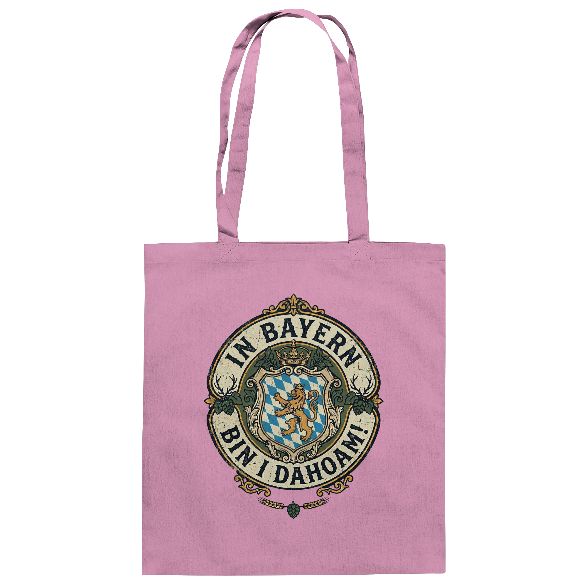 IN BAYERN BIN I DAHOAM! - Baumwolltasche - BayrischerHumor