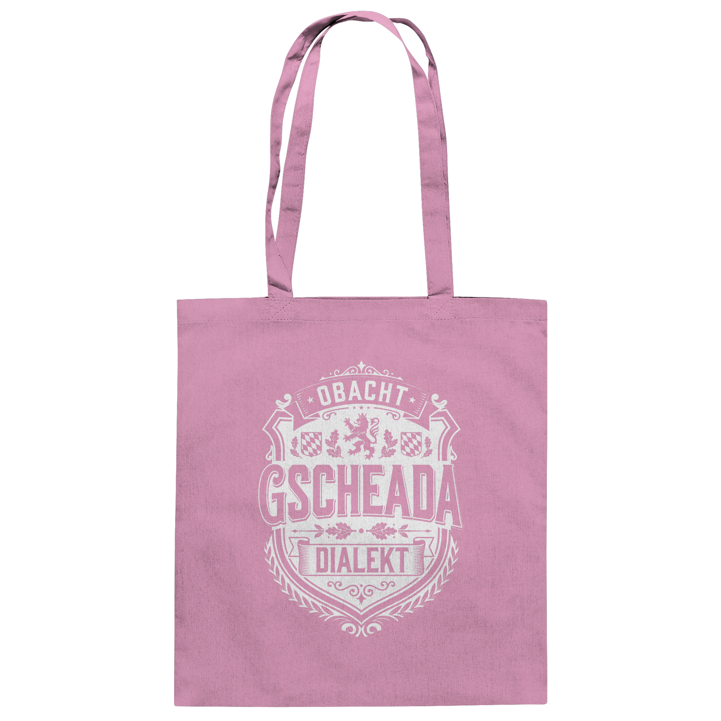 OBACHT GSCHEADA DIALEKT - Baumwolltasche - BayrischerHumor