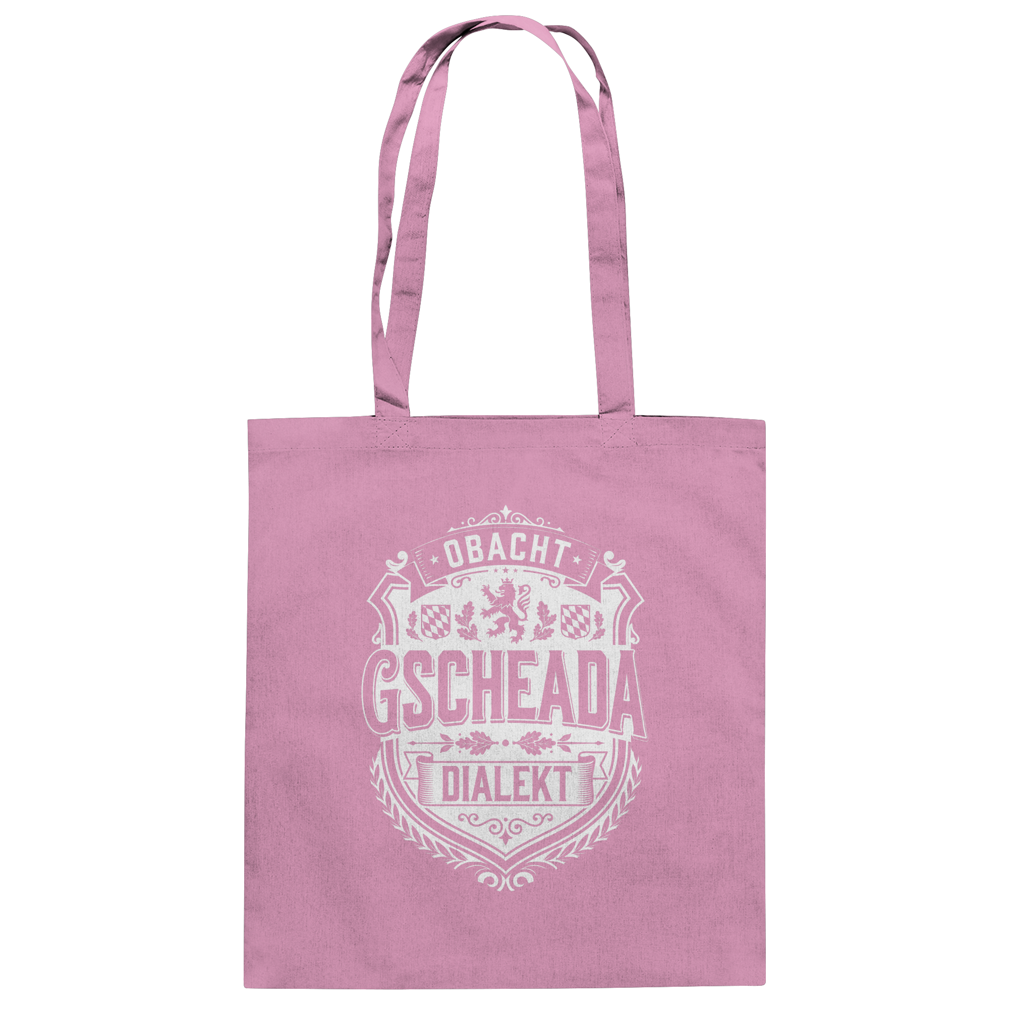 OBACHT GSCHEADA DIALEKT - Baumwolltasche - BayrischerHumor