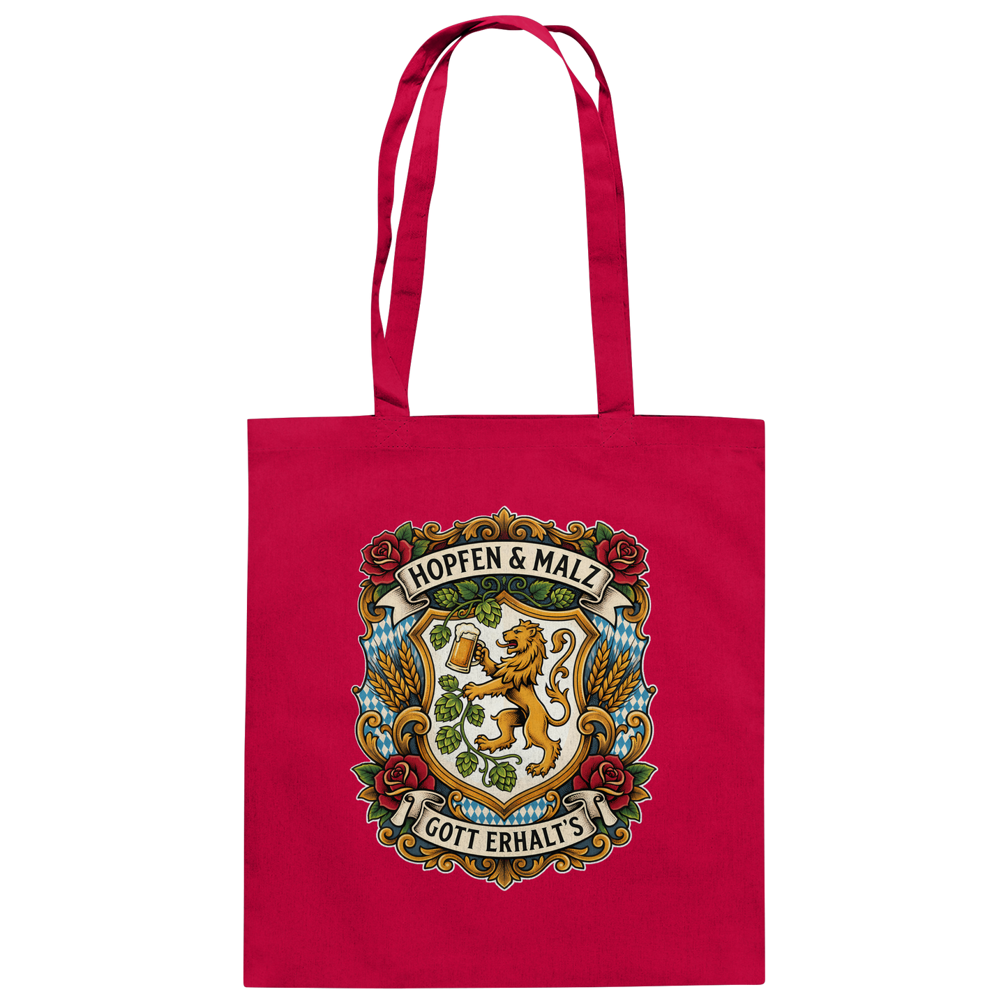 HOPFEN & MALZ - GOTT ERHALT`S - Baumwolltasche - BayrischerHumor