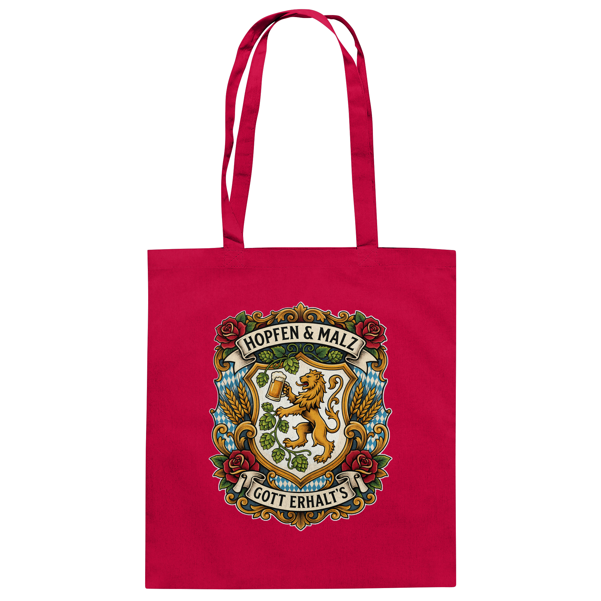 HOPFEN & MALZ - GOTT ERHALT`S - Baumwolltasche - BayrischerHumor