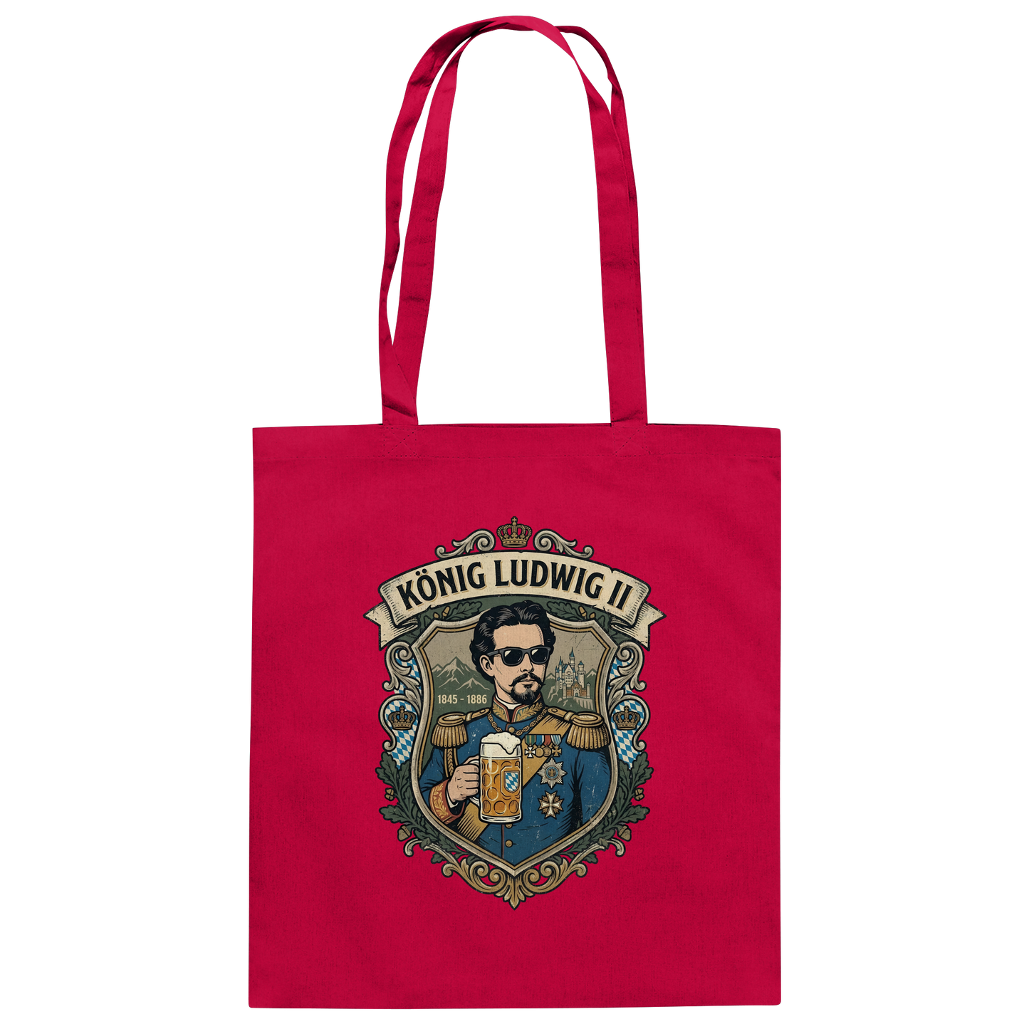 KÖNIG LUDWIG II - Baumwolltasche - BayrischerHumor