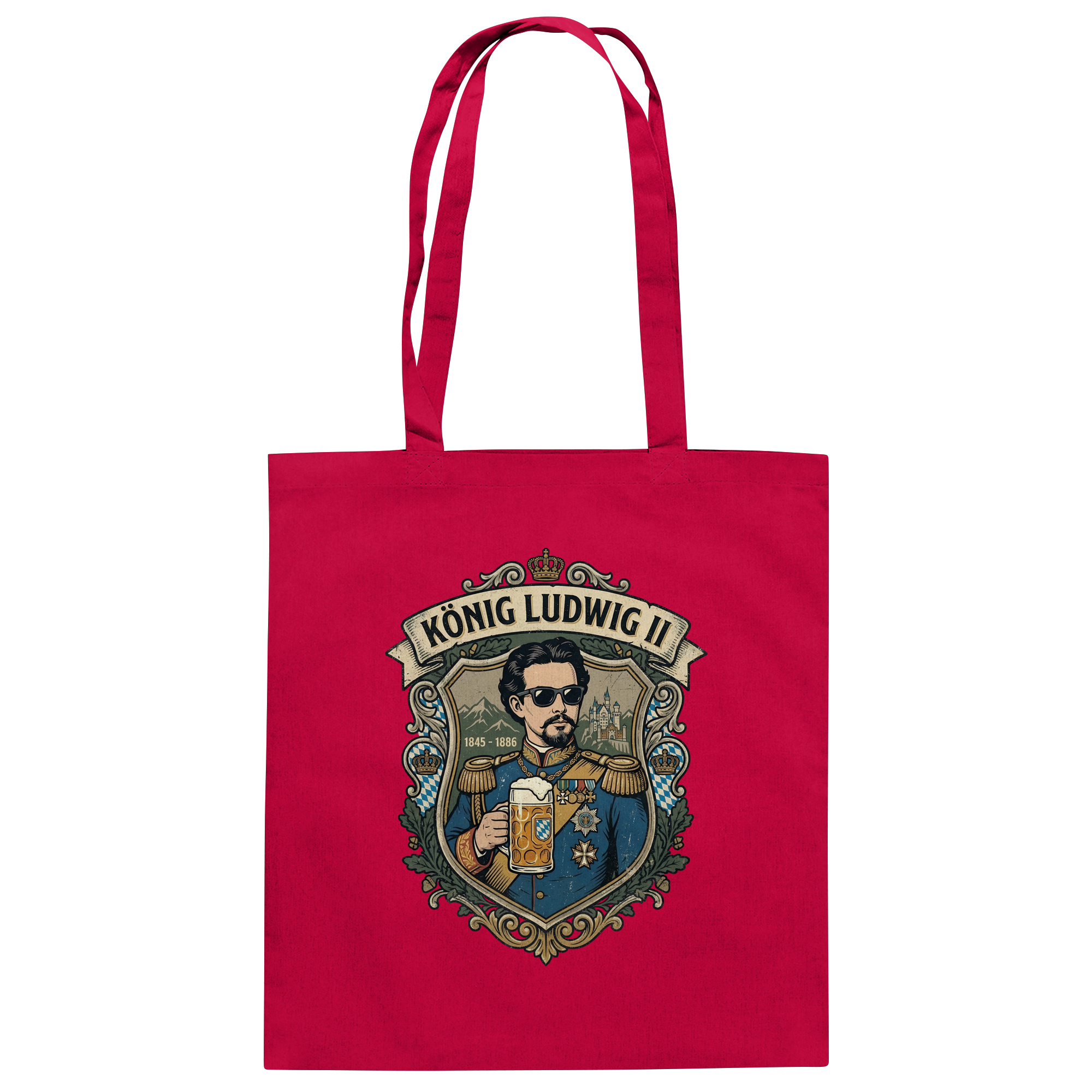 KÖNIG LUDWIG II - Baumwolltasche - BayrischerHumor