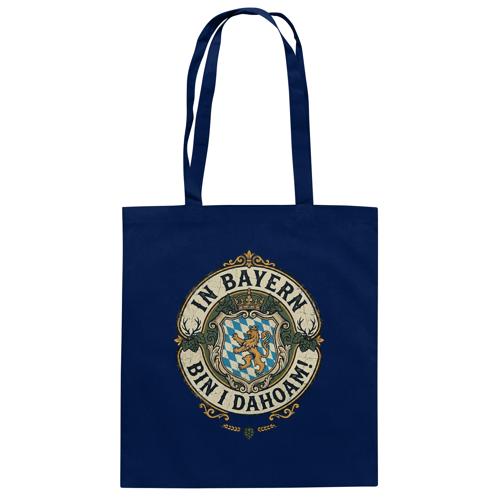 IN BAYERN BIN I DAHOAM! - Baumwolltasche - BayrischerHumor
