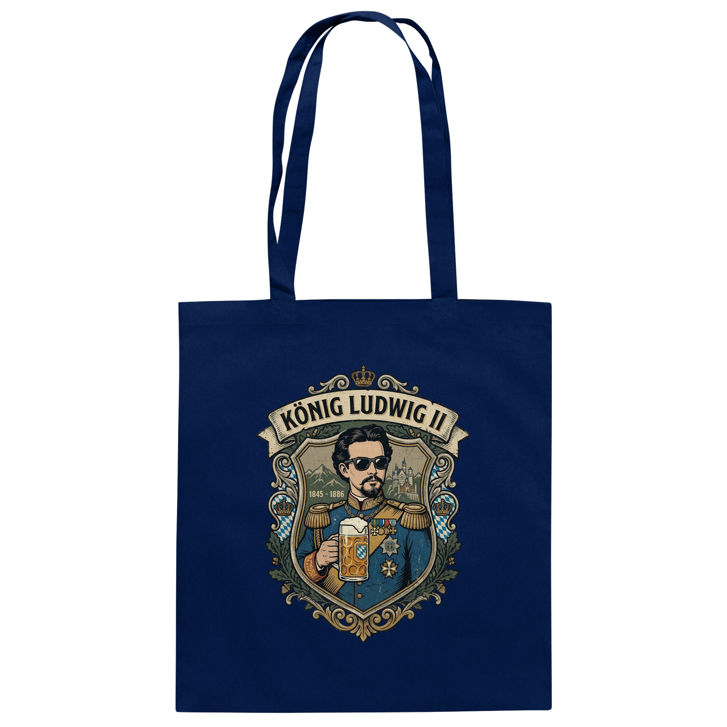 KÖNIG LUDWIG II - Baumwolltasche - BayrischerHumor
