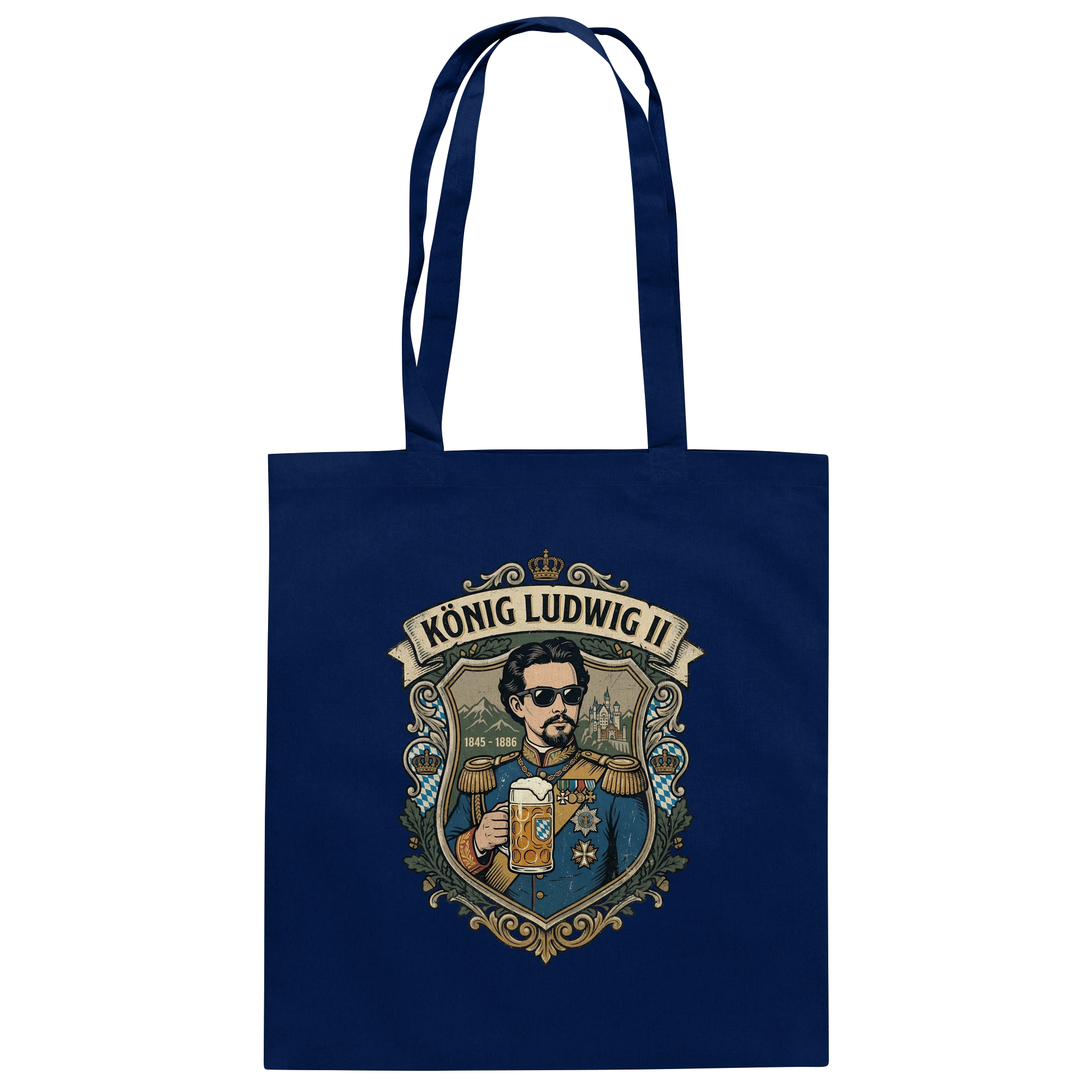 KÖNIG LUDWIG II - Baumwolltasche - BayrischerHumor