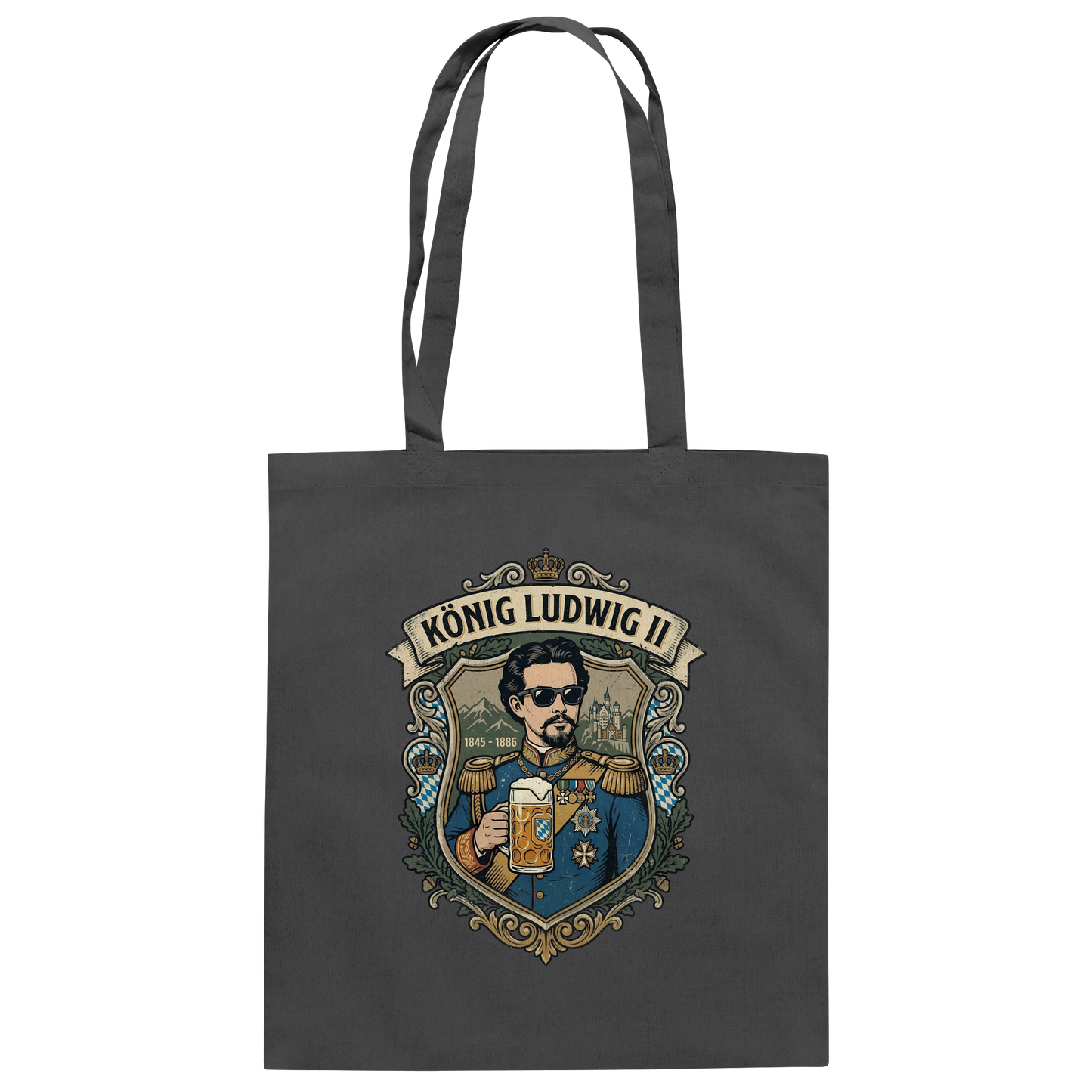 KÖNIG LUDWIG II - Baumwolltasche - BayrischerHumor