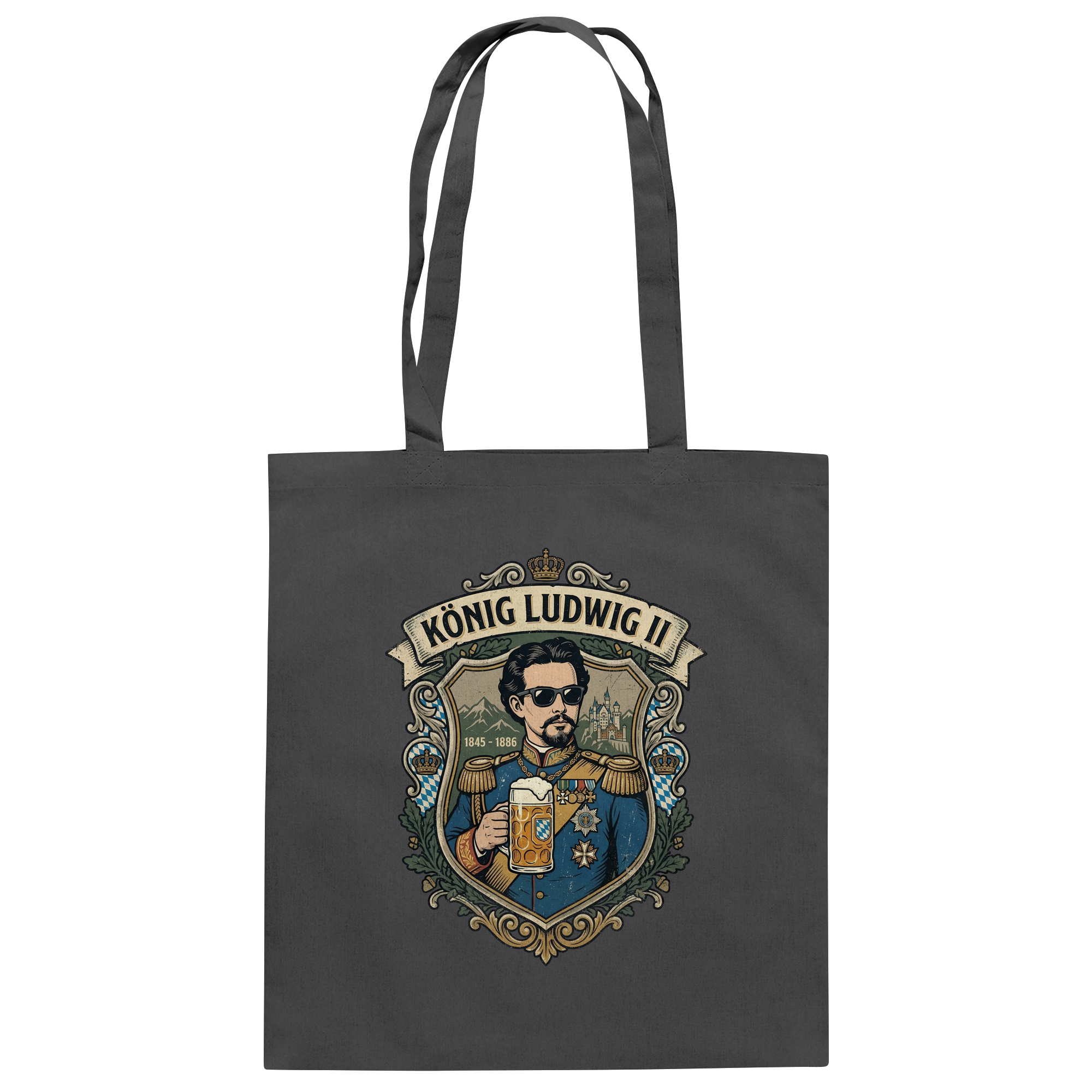 KÖNIG LUDWIG II - Baumwolltasche - BayrischerHumor