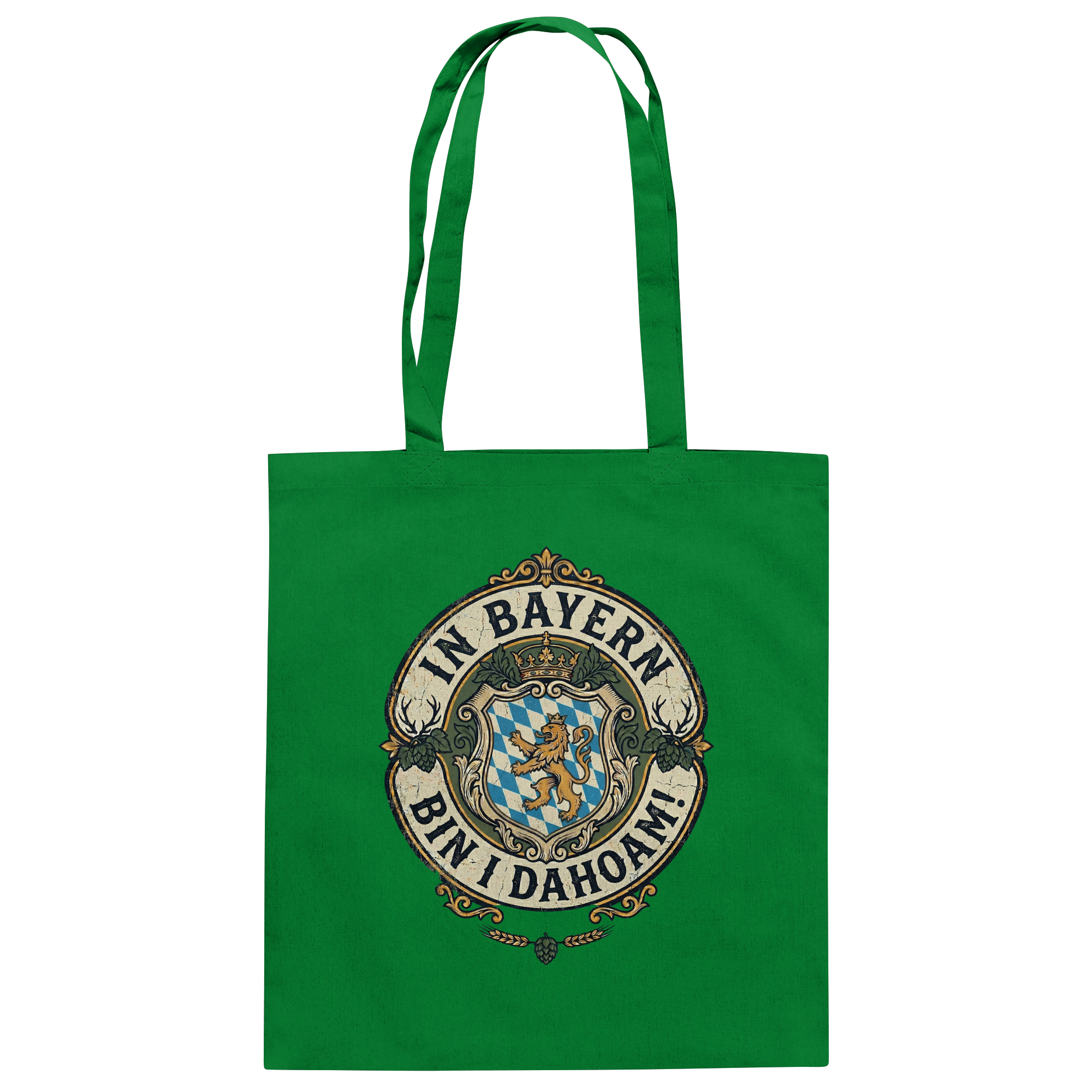 IN BAYERN BIN I DAHOAM! - Baumwolltasche - BayrischerHumor