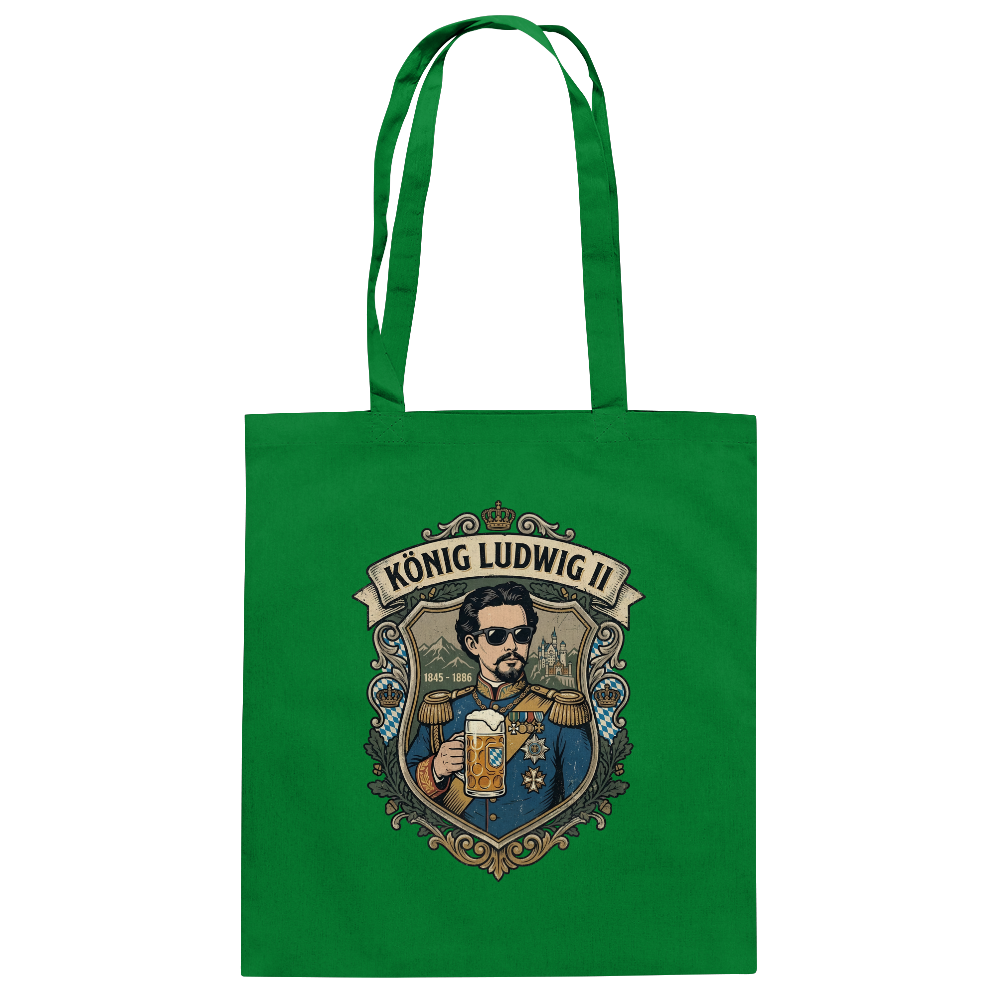 KÖNIG LUDWIG II - Baumwolltasche - BayrischerHumor