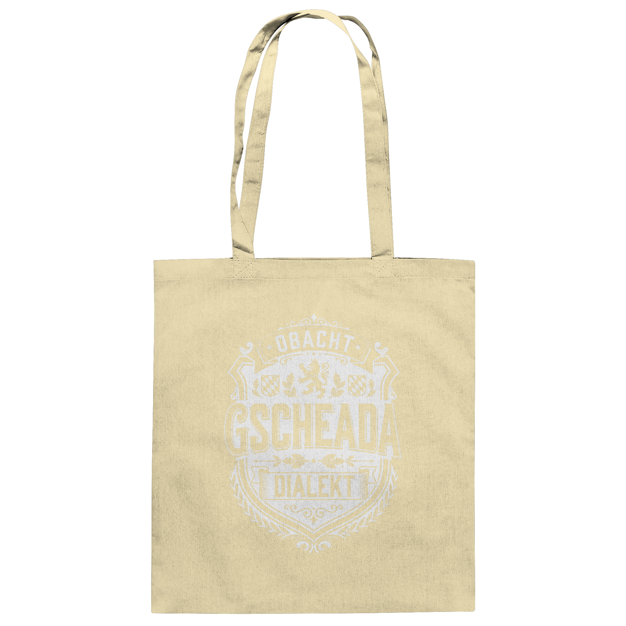 OBACHT GSCHEADA DIALEKT - Baumwolltasche - BayrischerHumor