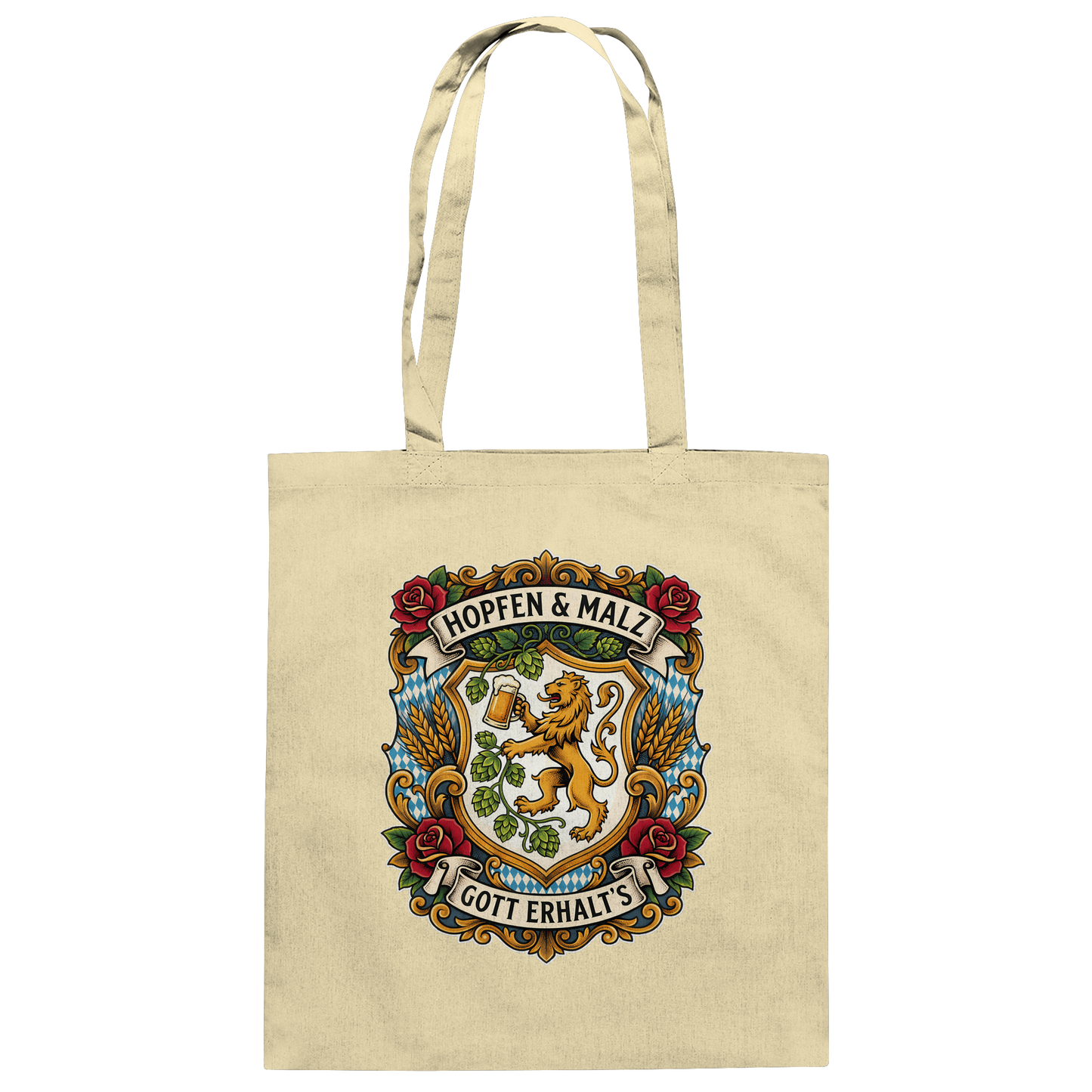 HOPFEN & MALZ - GOTT ERHALT`S - Baumwolltasche - BayrischerHumor