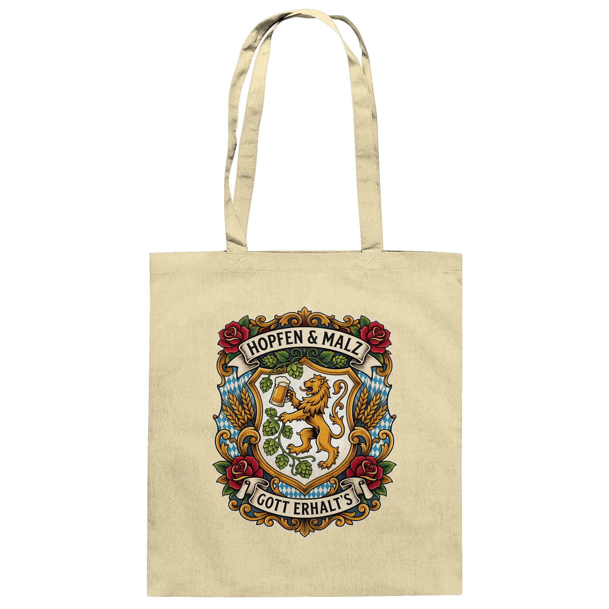 HOPFEN & MALZ - GOTT ERHALT`S - Baumwolltasche - BayrischerHumor