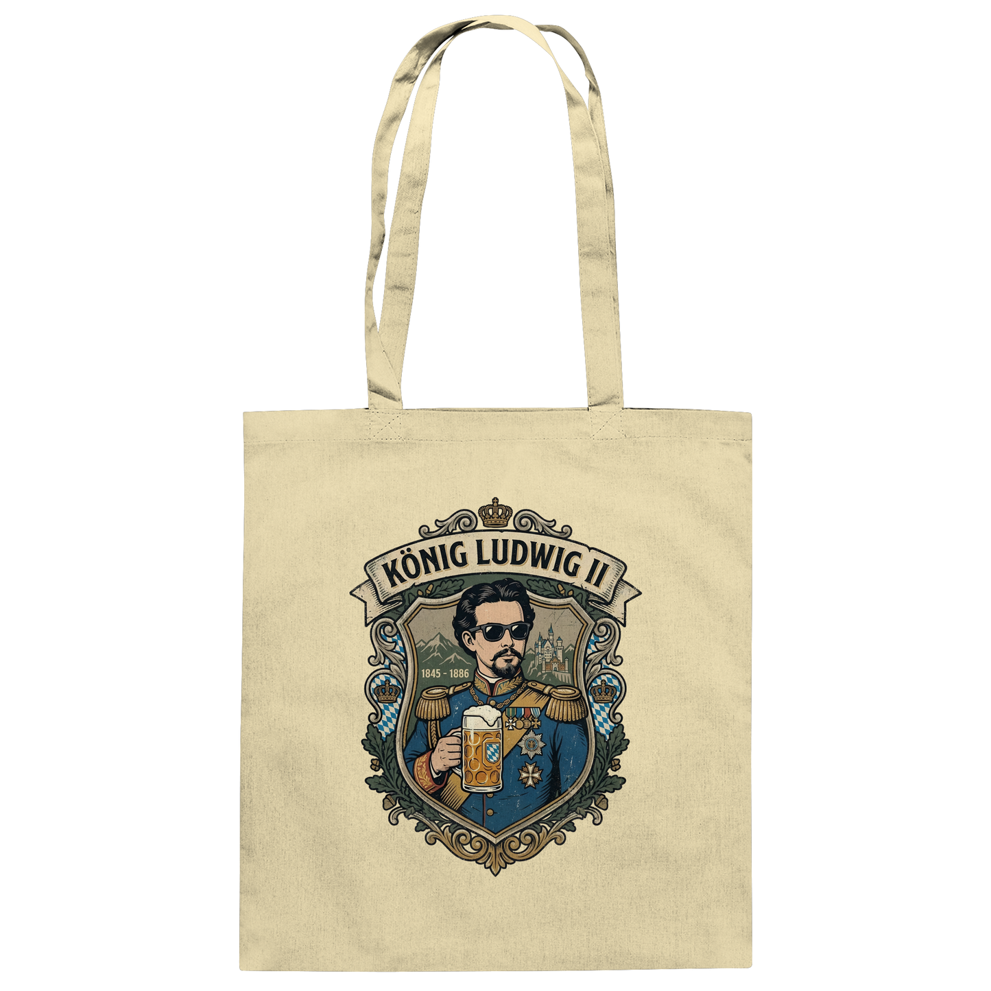 KÖNIG LUDWIG II - Baumwolltasche - BayrischerHumor