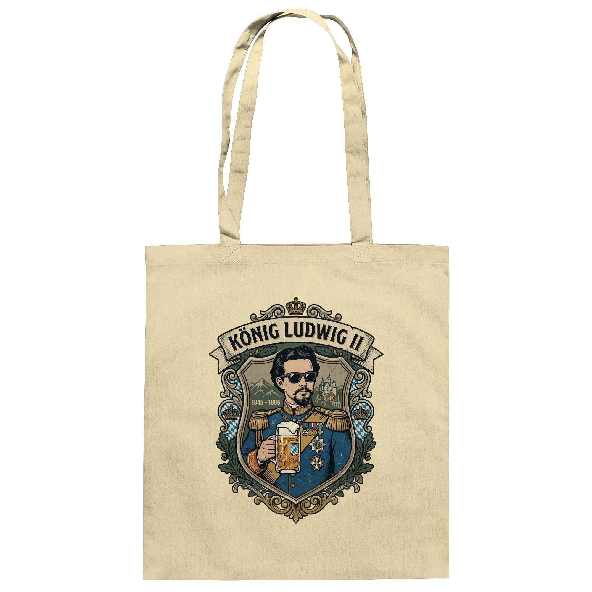 KÖNIG LUDWIG II - Baumwolltasche - BayrischerHumor