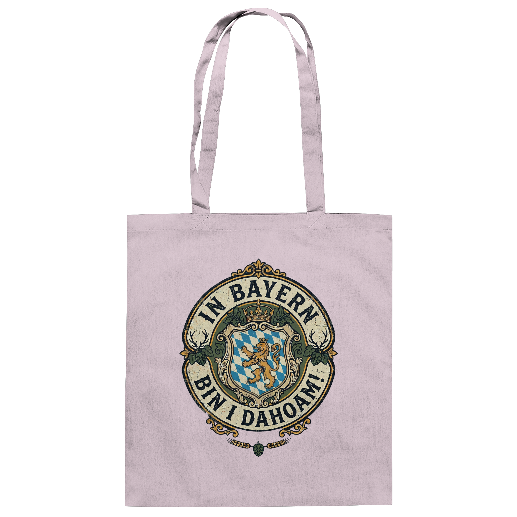 IN BAYERN BIN I DAHOAM! - Baumwolltasche - BayrischerHumor