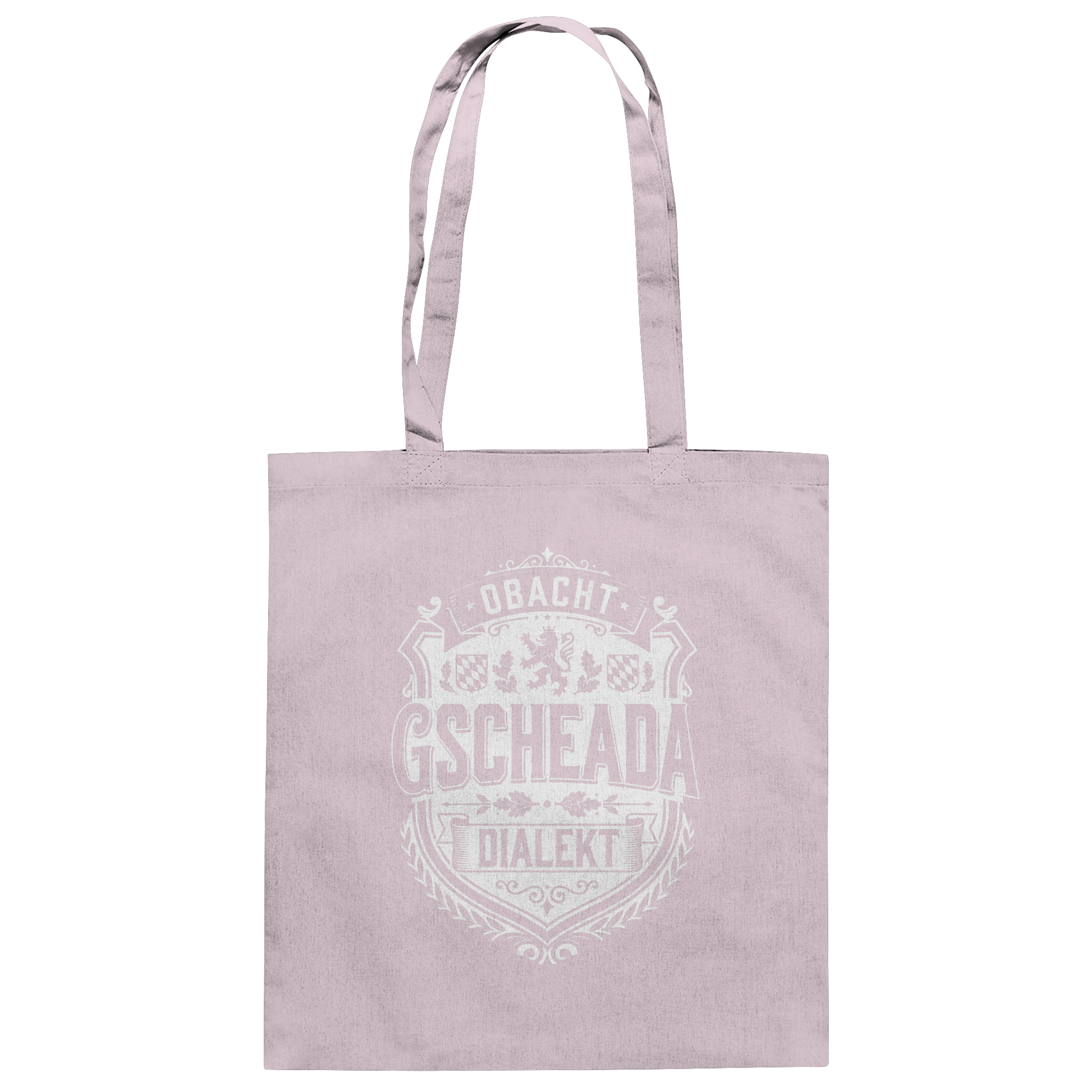 OBACHT GSCHEADA DIALEKT - Baumwolltasche - BayrischerHumor