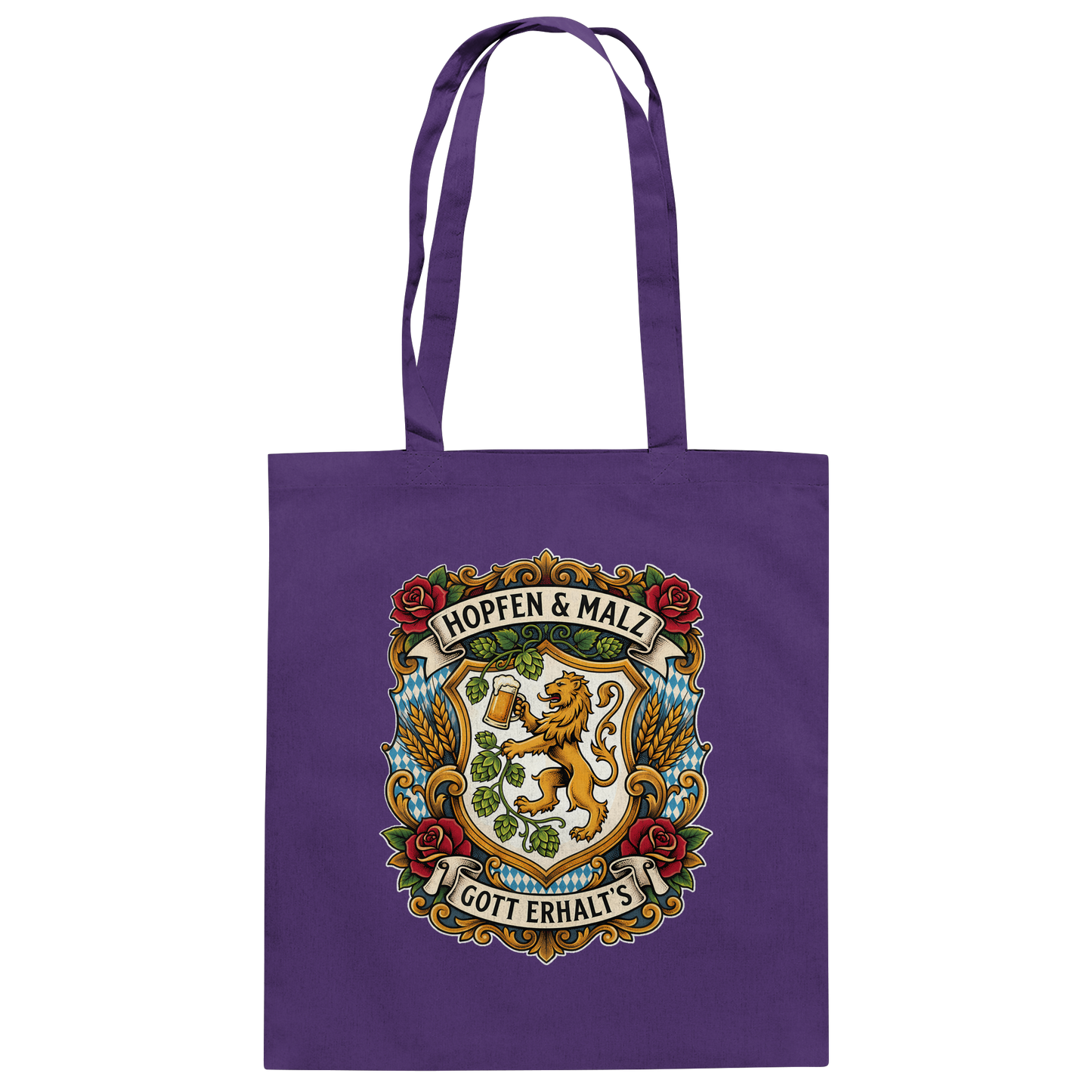 HOPFEN & MALZ - GOTT ERHALT`S - Baumwolltasche - BayrischerHumor