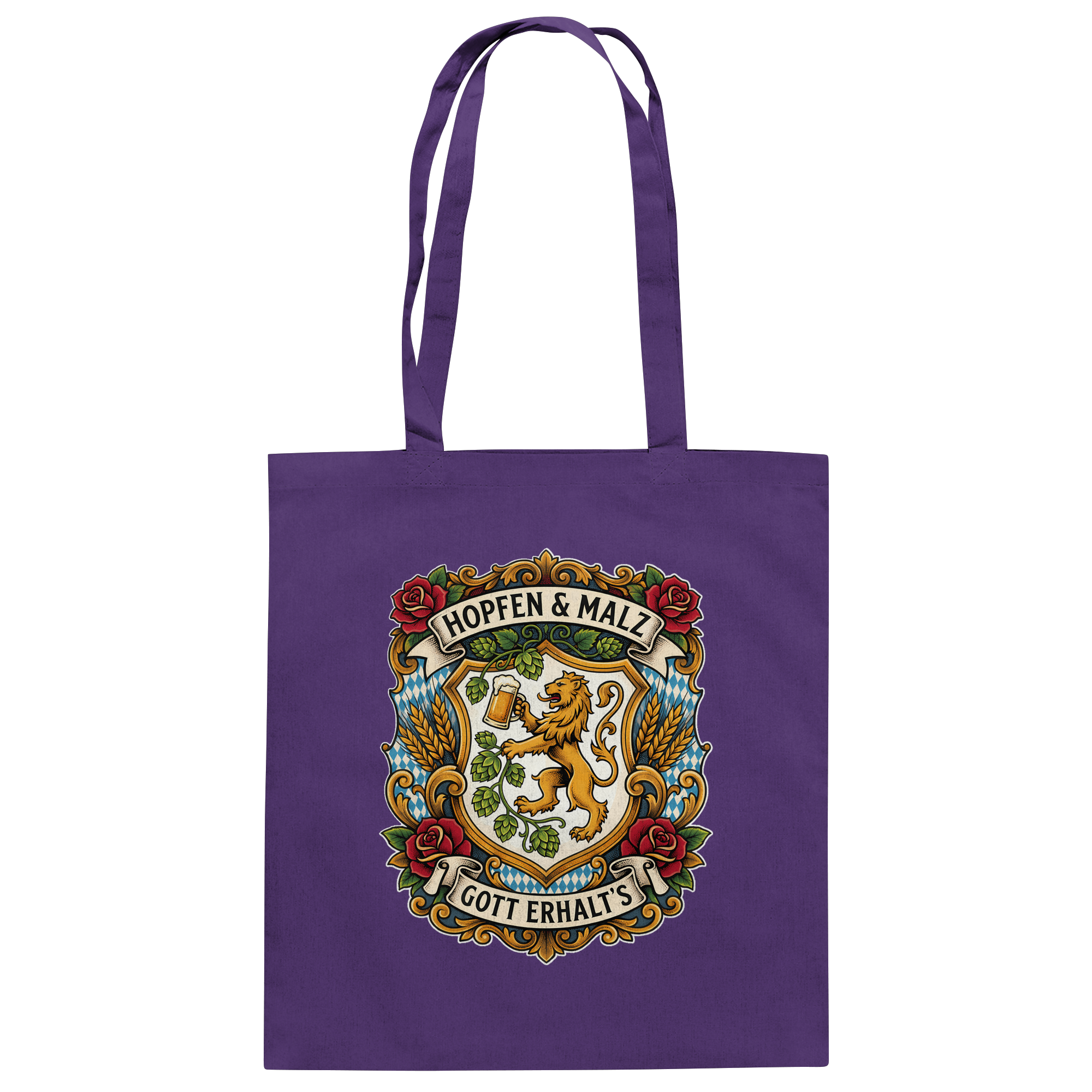 HOPFEN & MALZ - GOTT ERHALT`S - Baumwolltasche - BayrischerHumor