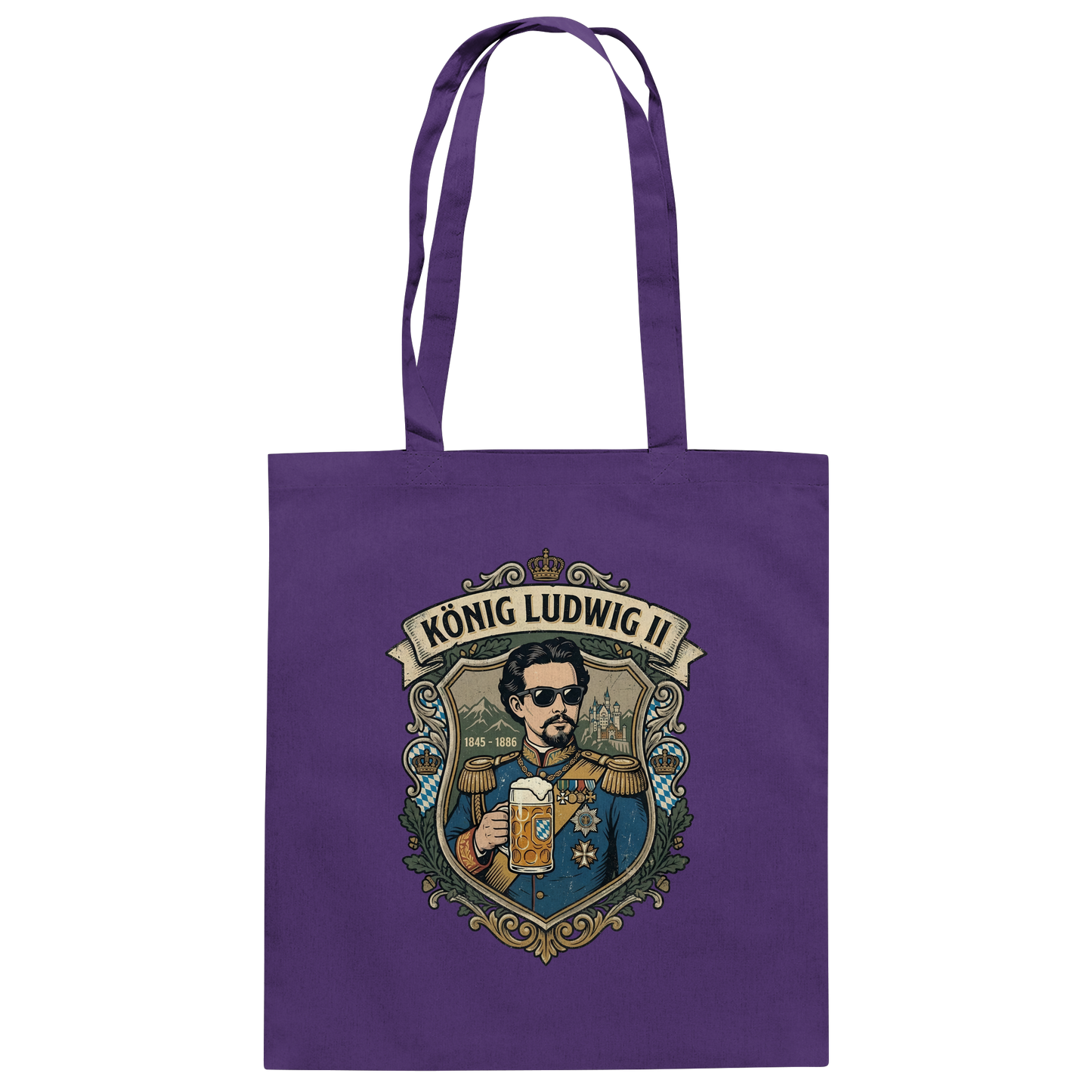 KÖNIG LUDWIG II - Baumwolltasche - BayrischerHumor
