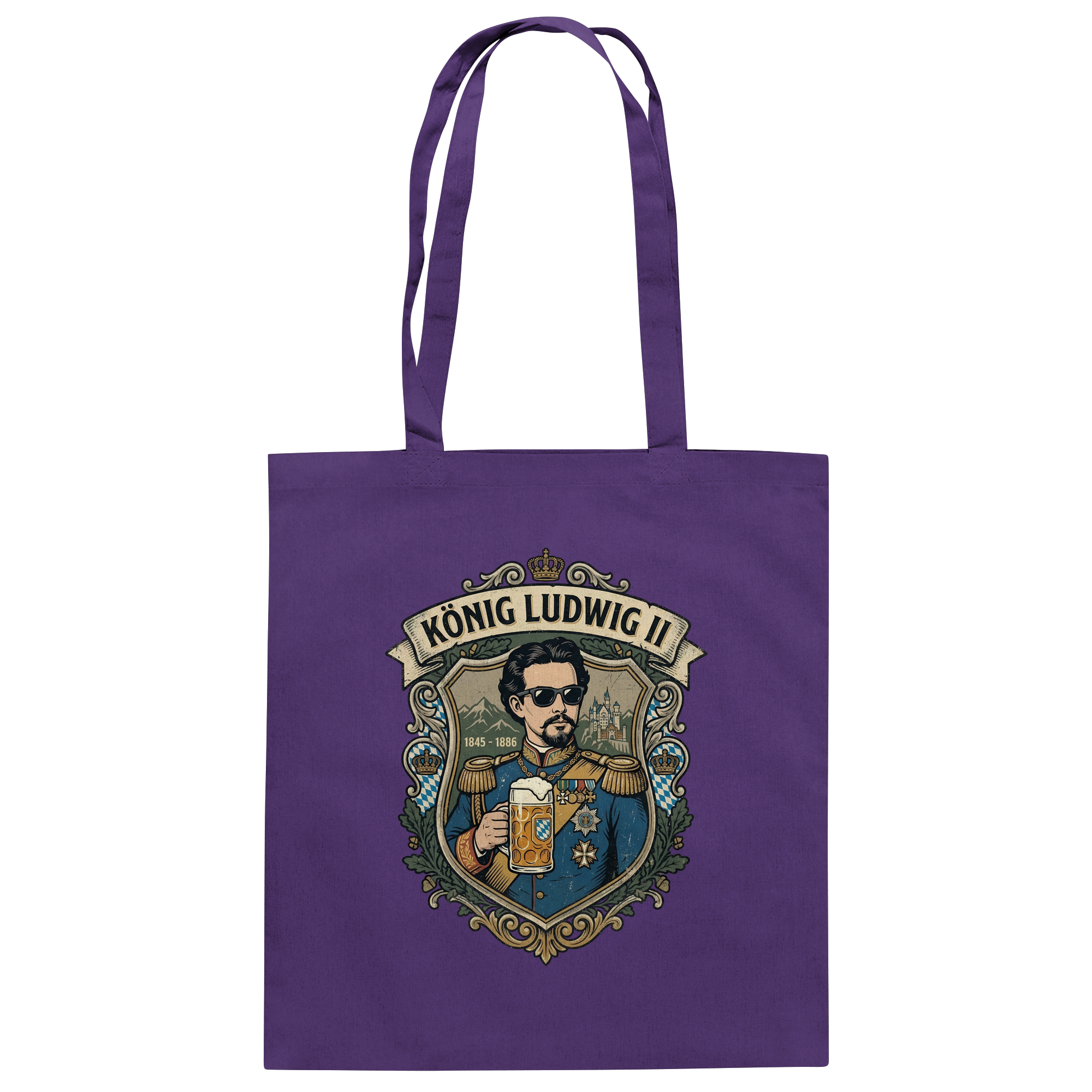 KÖNIG LUDWIG II - Baumwolltasche - BayrischerHumor