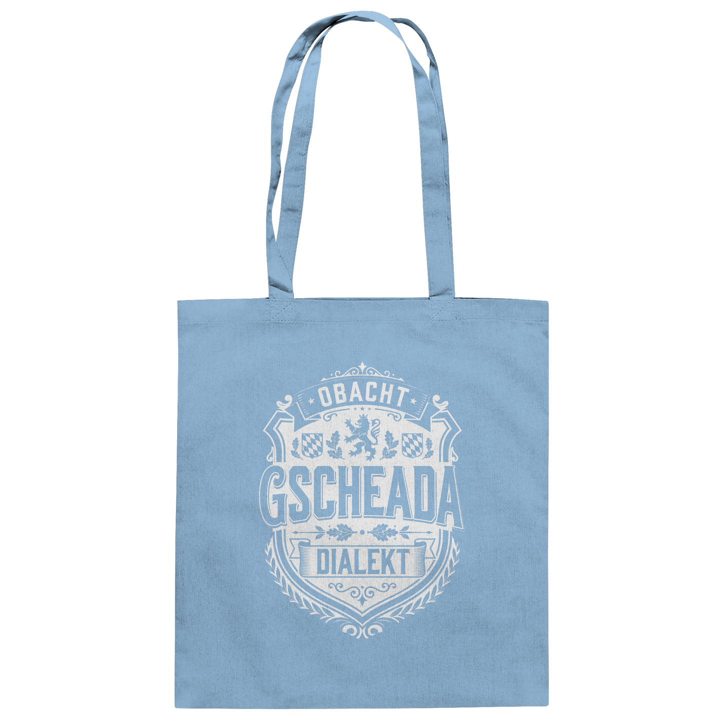OBACHT GSCHEADA DIALEKT - Baumwolltasche - BayrischerHumor