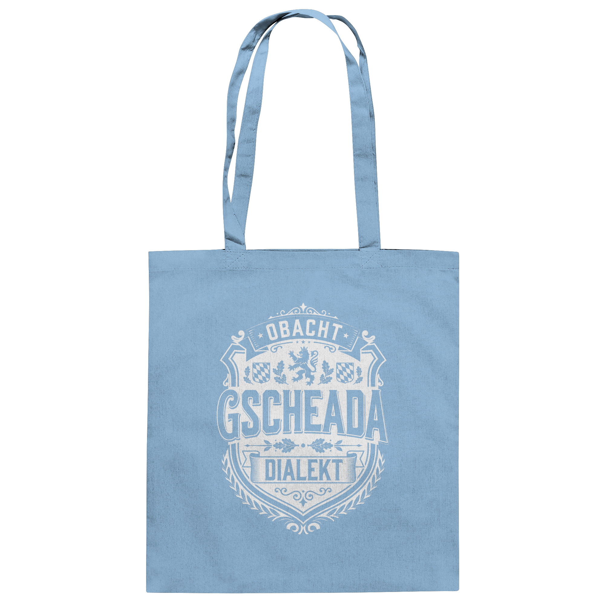 OBACHT GSCHEADA DIALEKT - Baumwolltasche - BayrischerHumor
