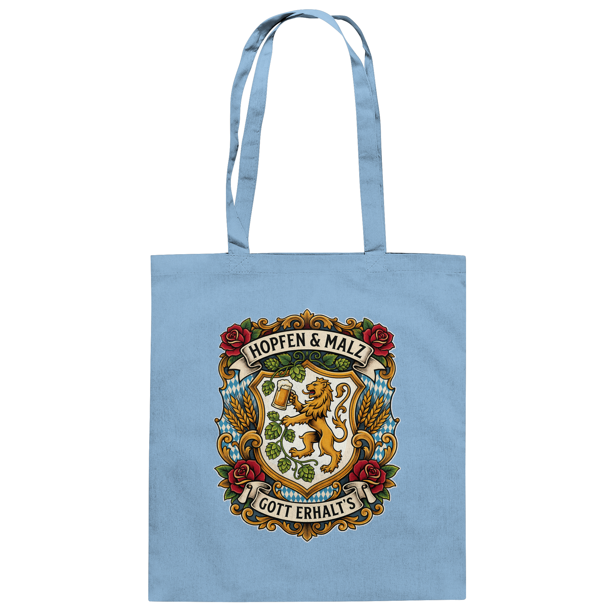 HOPFEN & MALZ - GOTT ERHALT`S - Baumwolltasche - BayrischerHumor