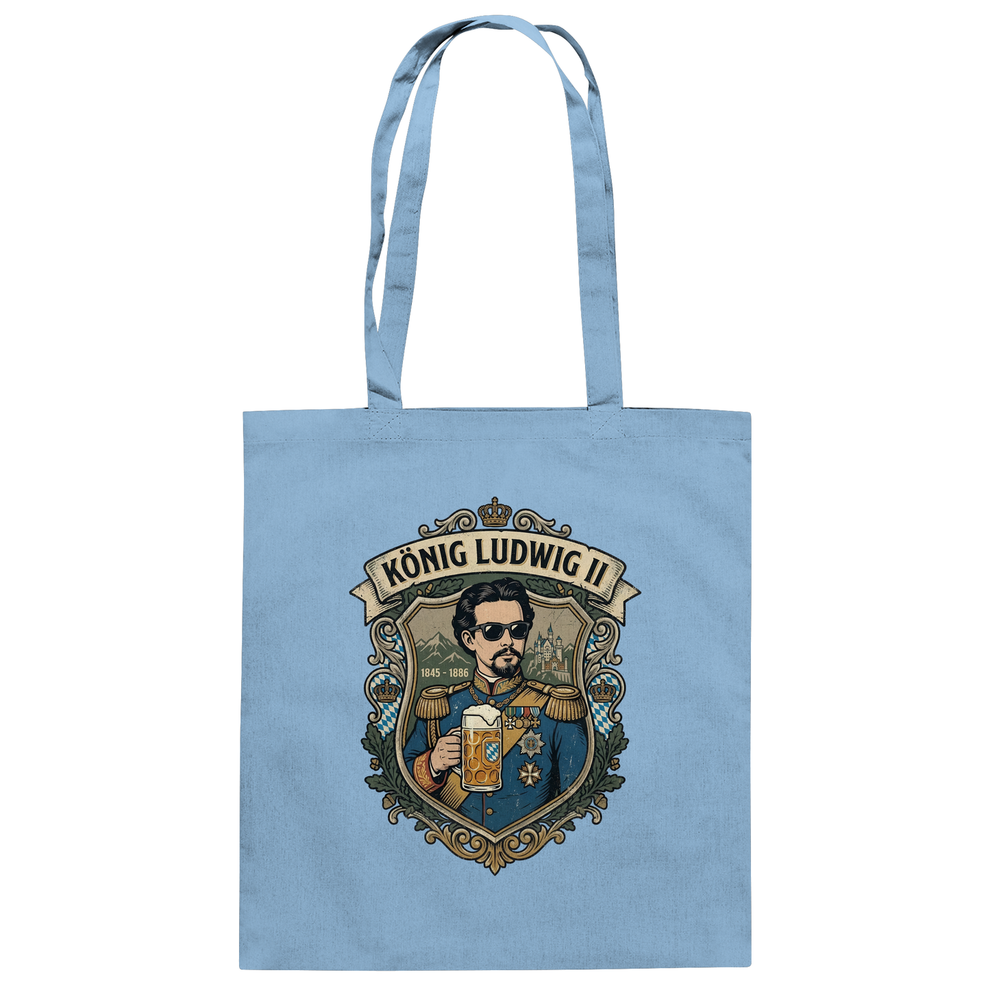 KÖNIG LUDWIG II - Baumwolltasche - BayrischerHumor