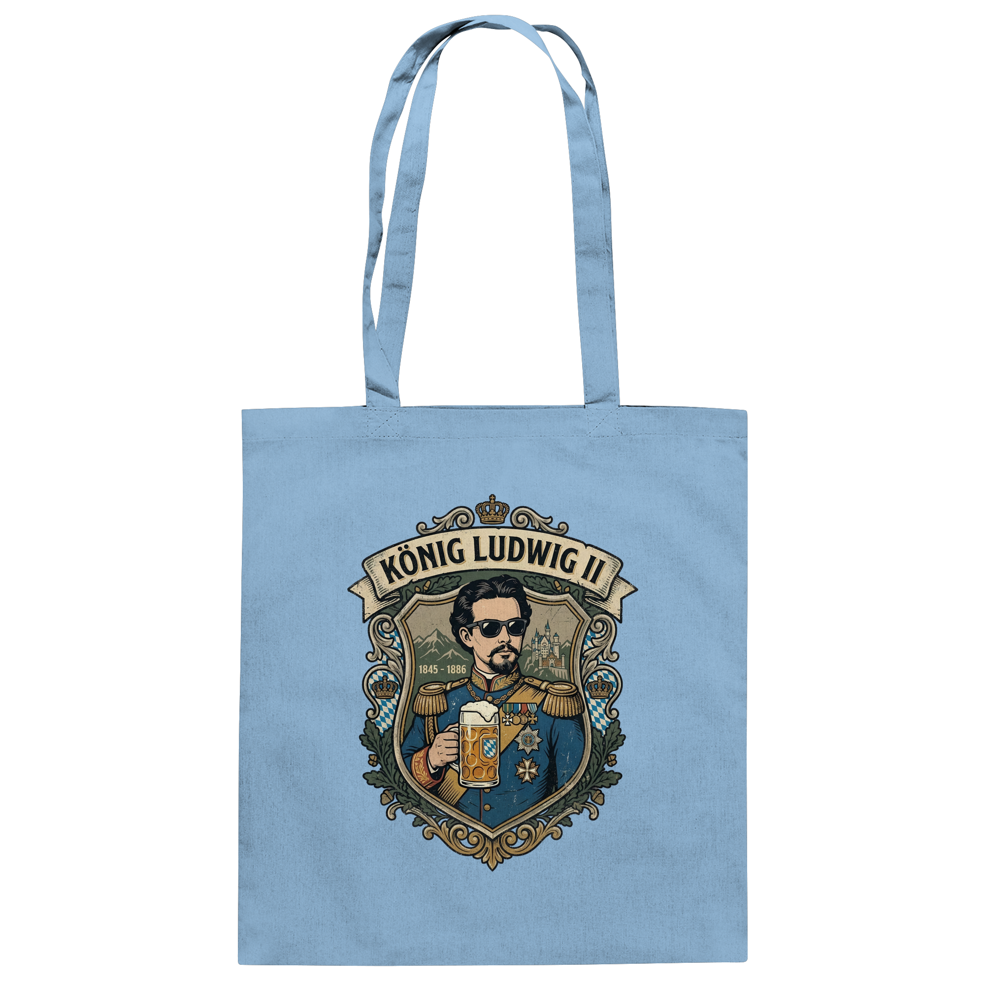 KÖNIG LUDWIG II - Baumwolltasche - BayrischerHumor