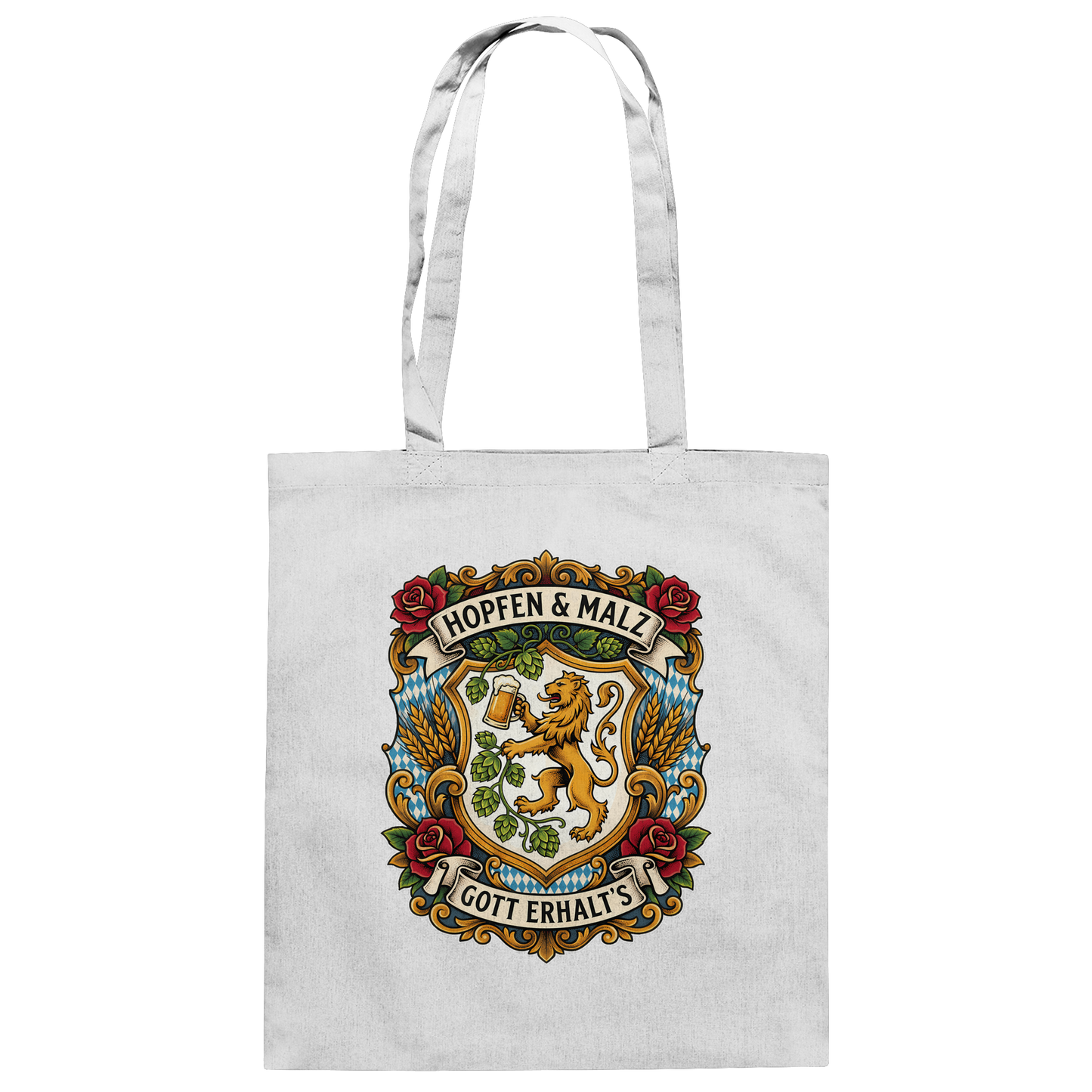 HOPFEN & MALZ - GOTT ERHALT`S - Baumwolltasche - BayrischerHumor