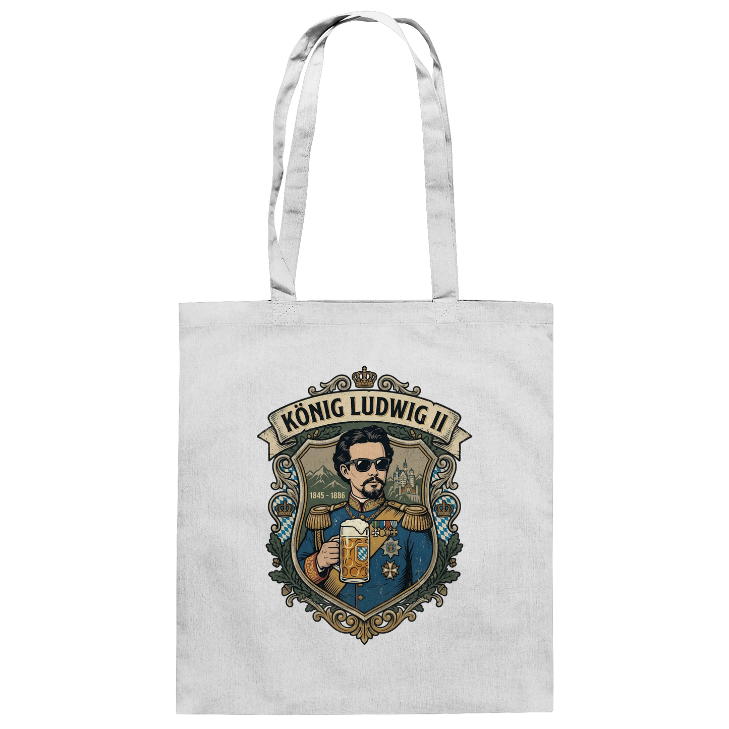 KÖNIG LUDWIG II - Baumwolltasche - BayrischerHumor
