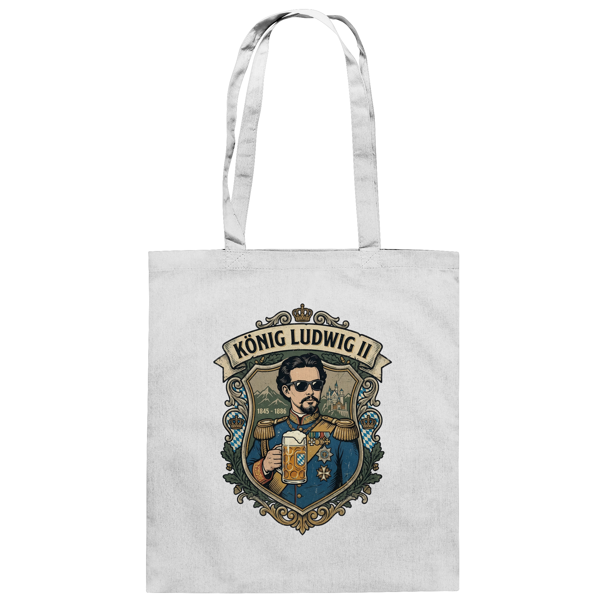 KÖNIG LUDWIG II - Baumwolltasche - BayrischerHumor