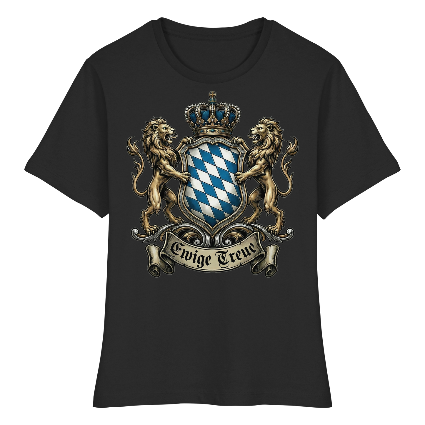 EWIGE TREUE - Fitted Ladies Organic Shirt - BayrischerHumor