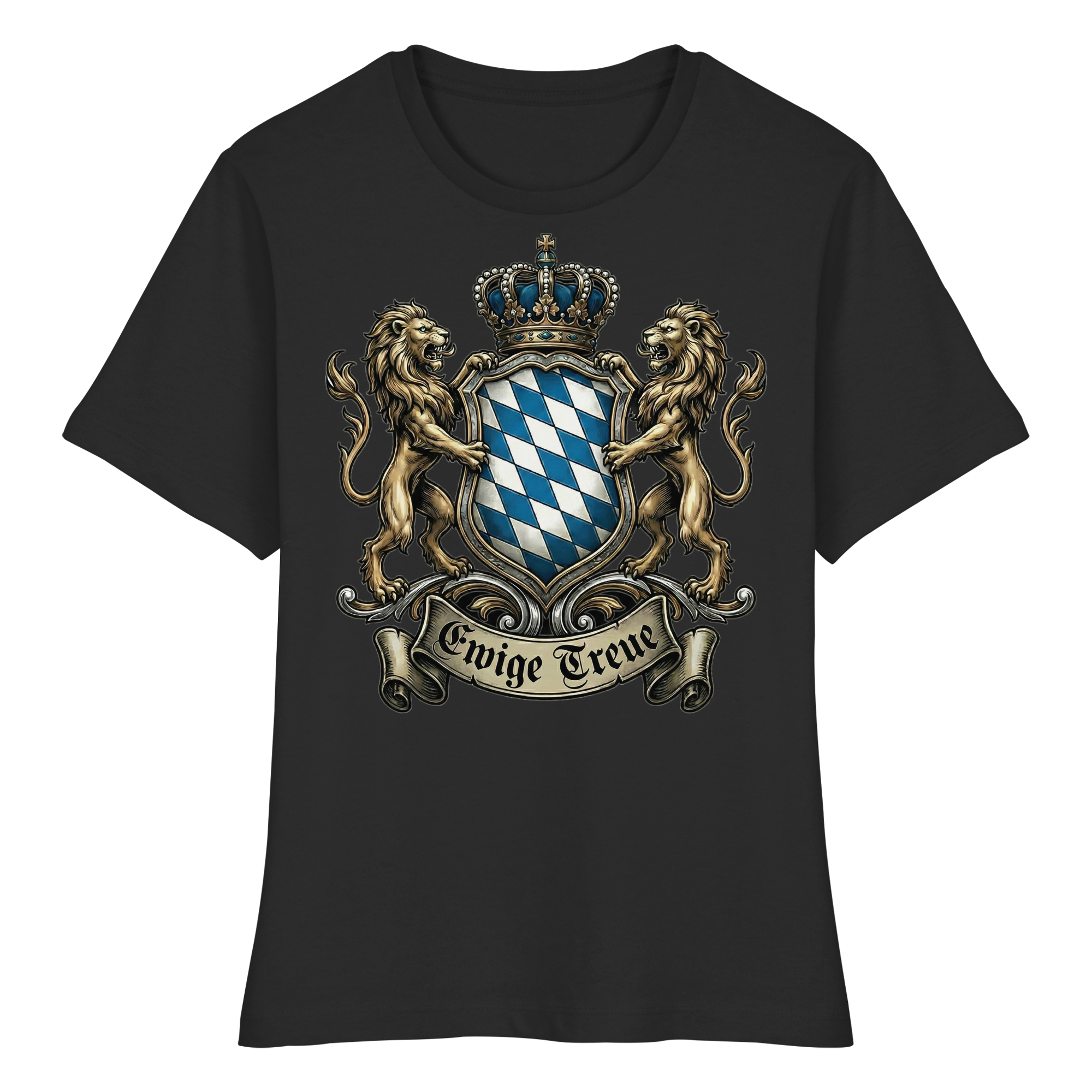 EWIGE TREUE - Fitted Ladies Organic Shirt - BayrischerHumor