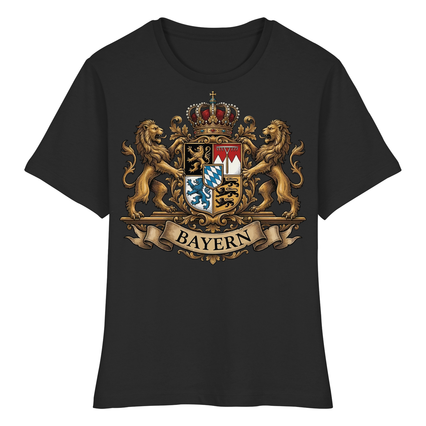 BAYERN - Fitted Ladies Organic Shirt - BayrischerHumor