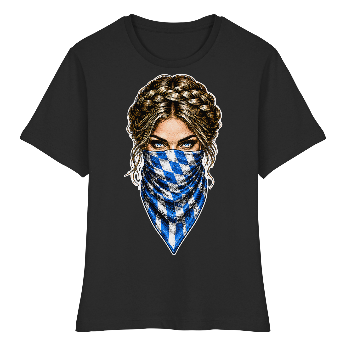 Bayerische Banditin - Fitted Ladies Organic Shirt