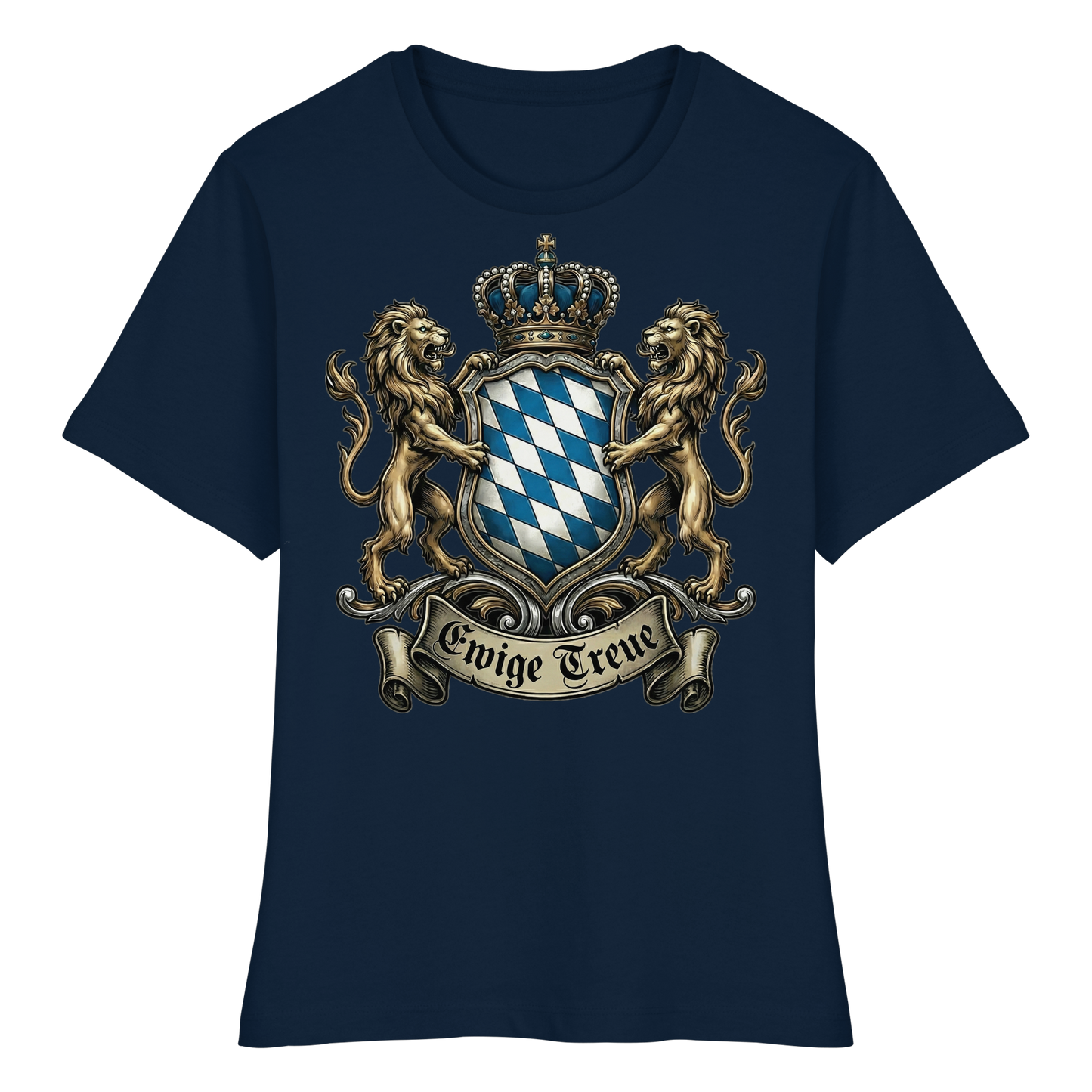 EWIGE TREUE - Fitted Ladies Organic Shirt - BayrischerHumor